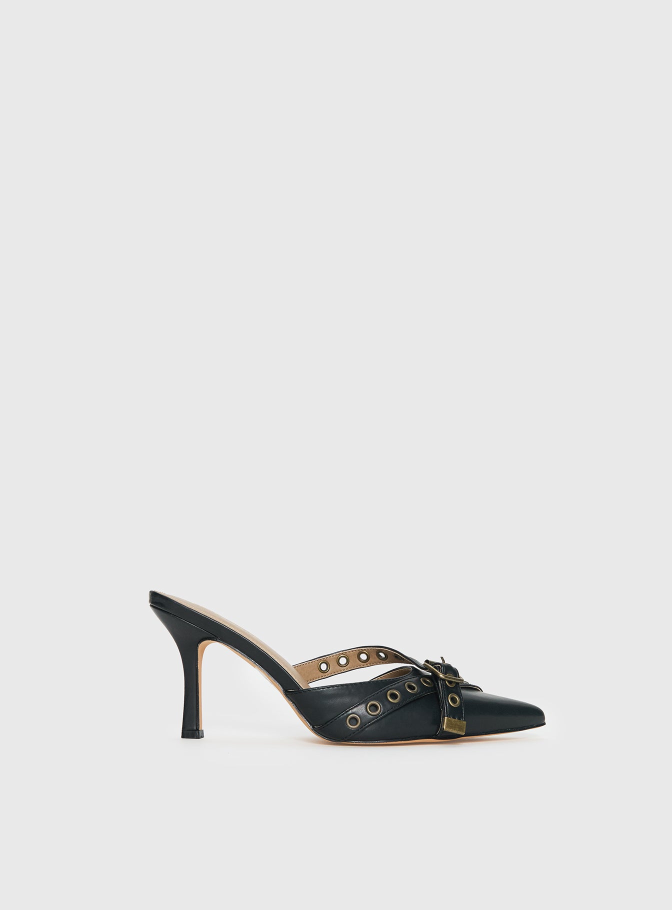 Compelling Pointed Toe Heels Black