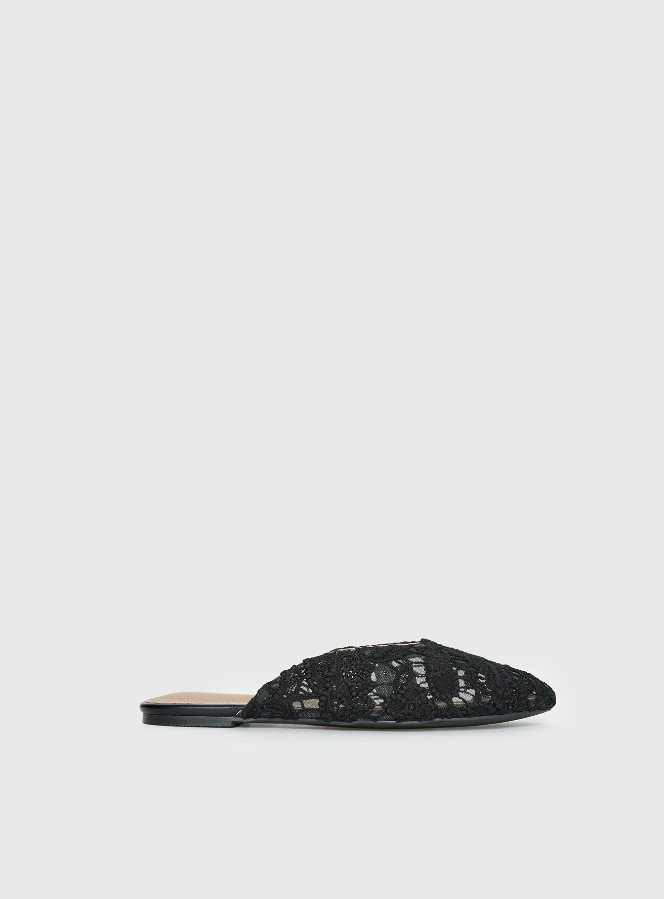 Alternative view of Gretta Lace Slip On Flats Black