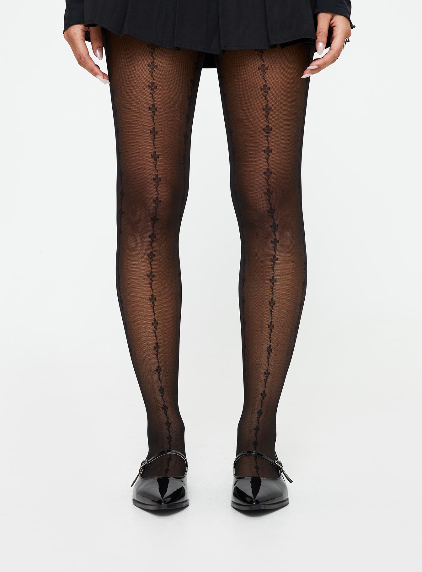 Alternative view of Ellanor Stockings Black
