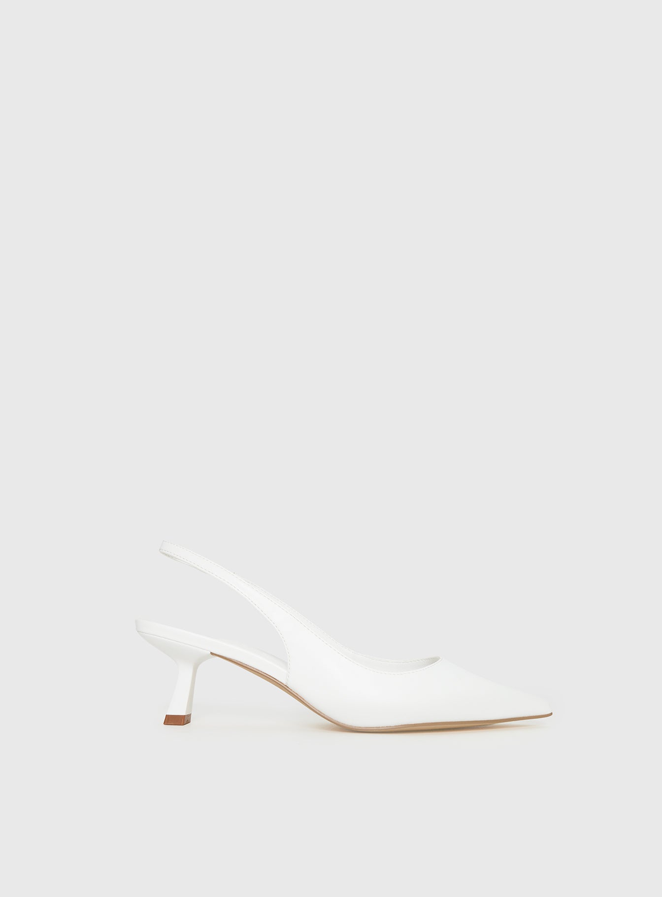 Alternative view of Denalia Pointed Toe Heels White Matte