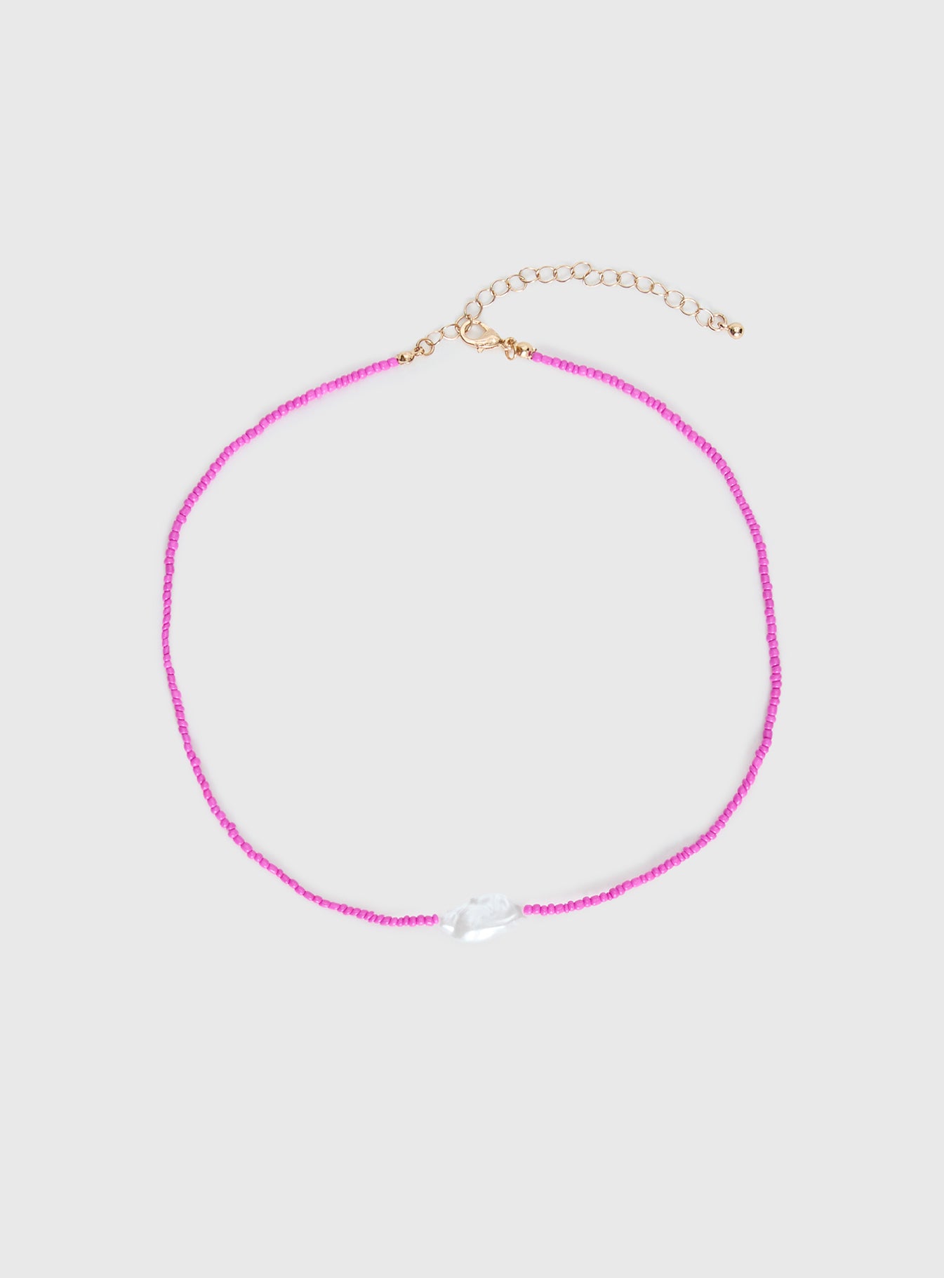 Alternative view of Aruba Pearl Pendant Necklace Pink