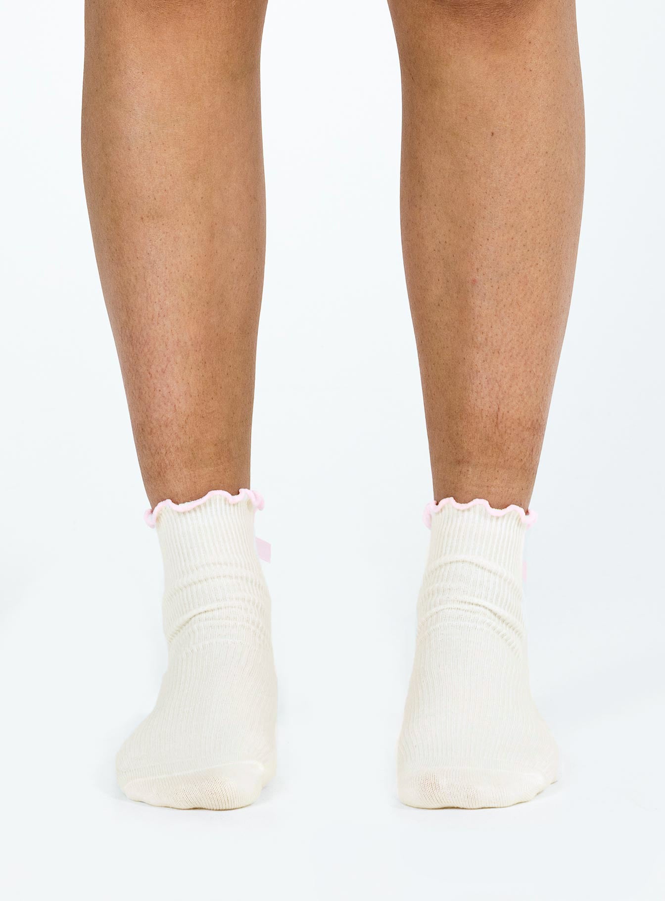 Alternative view of Lanter Socks Cream / Pink