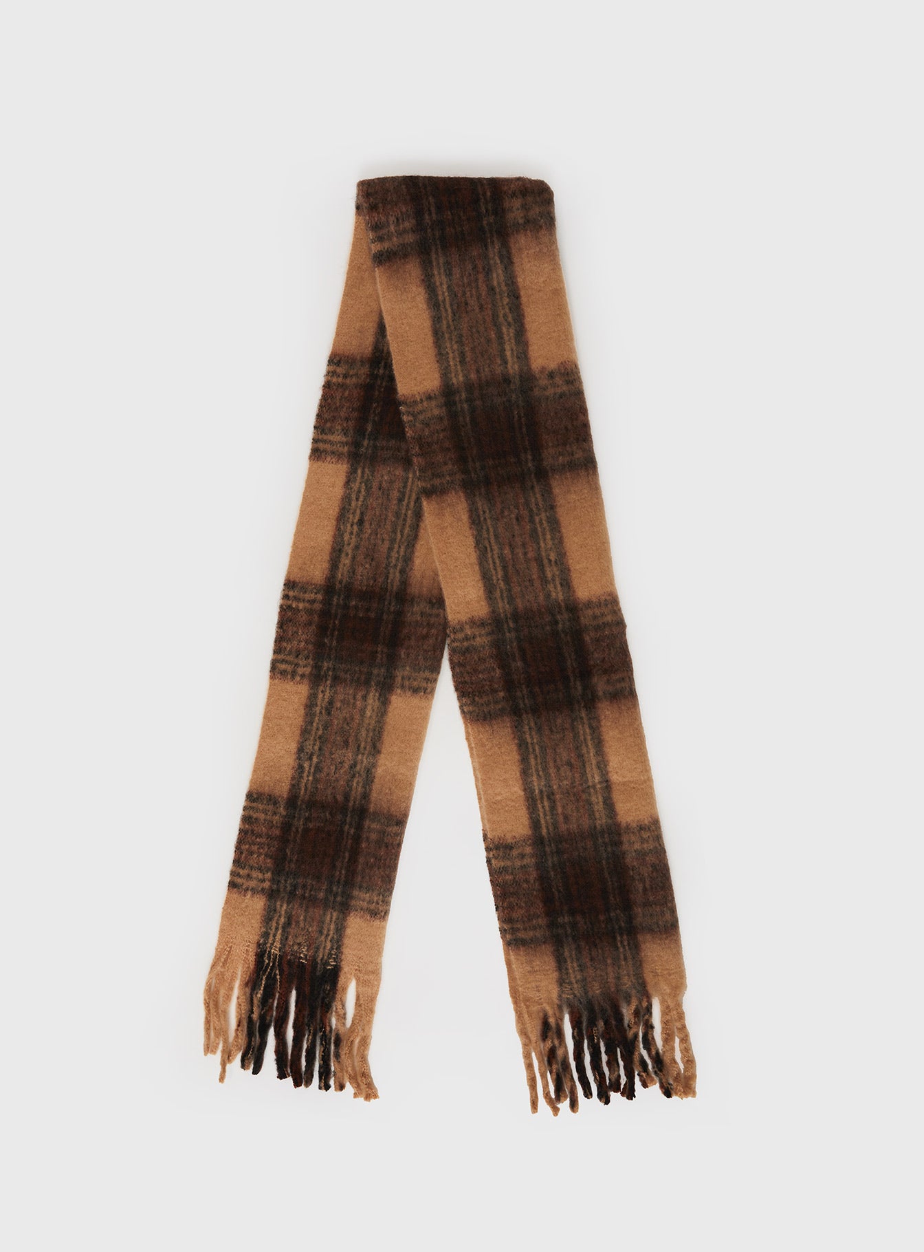 Alternative view of July Scarf Brown Check