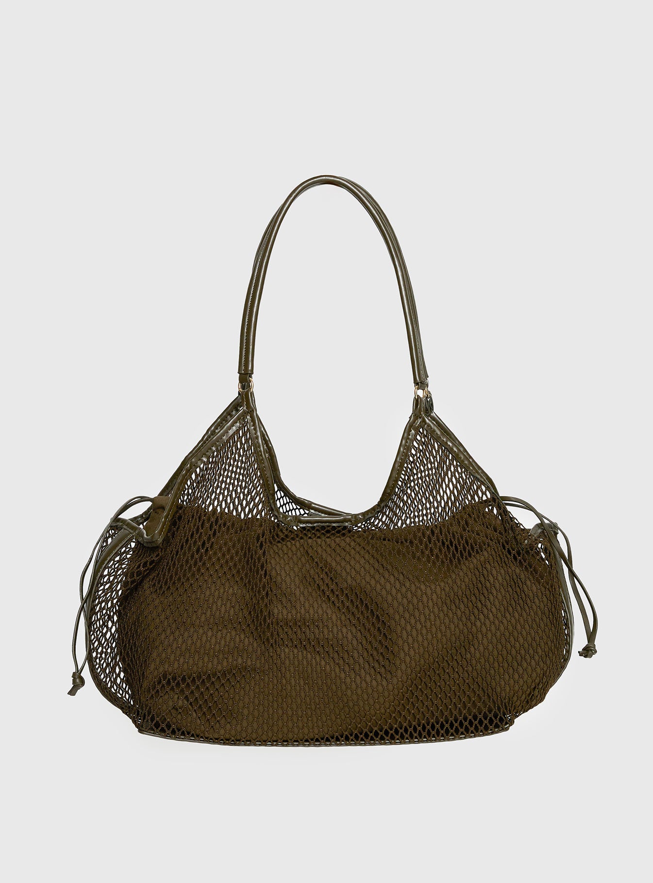 Alternative view of Isolda Mesh Tote Bag Khaki