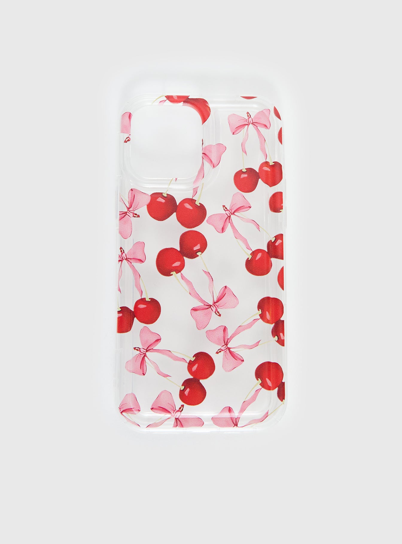 Cherry Pickers Iphone Case Clear / Red