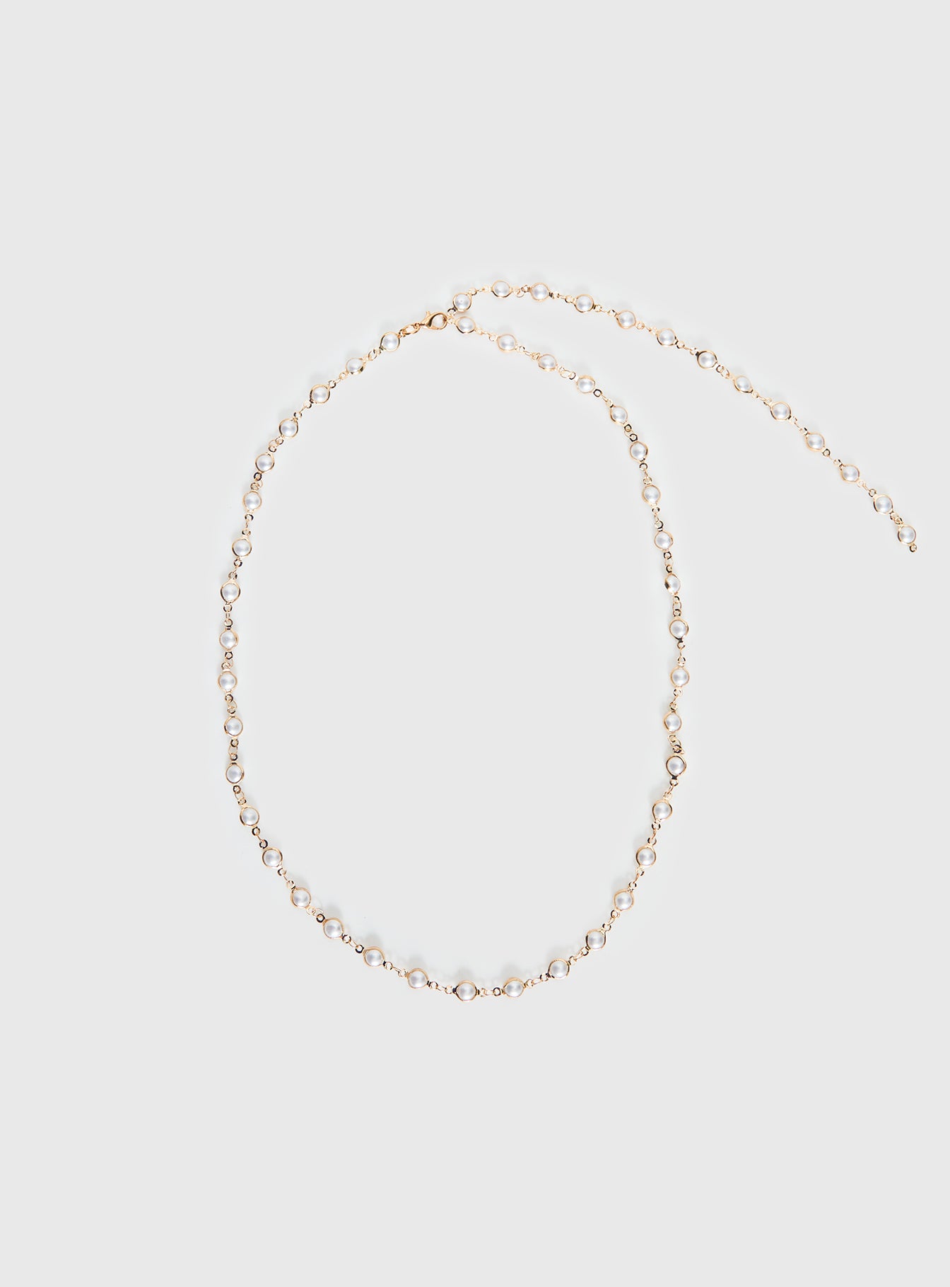 Alternative view of Elenita Long Necklace Gold