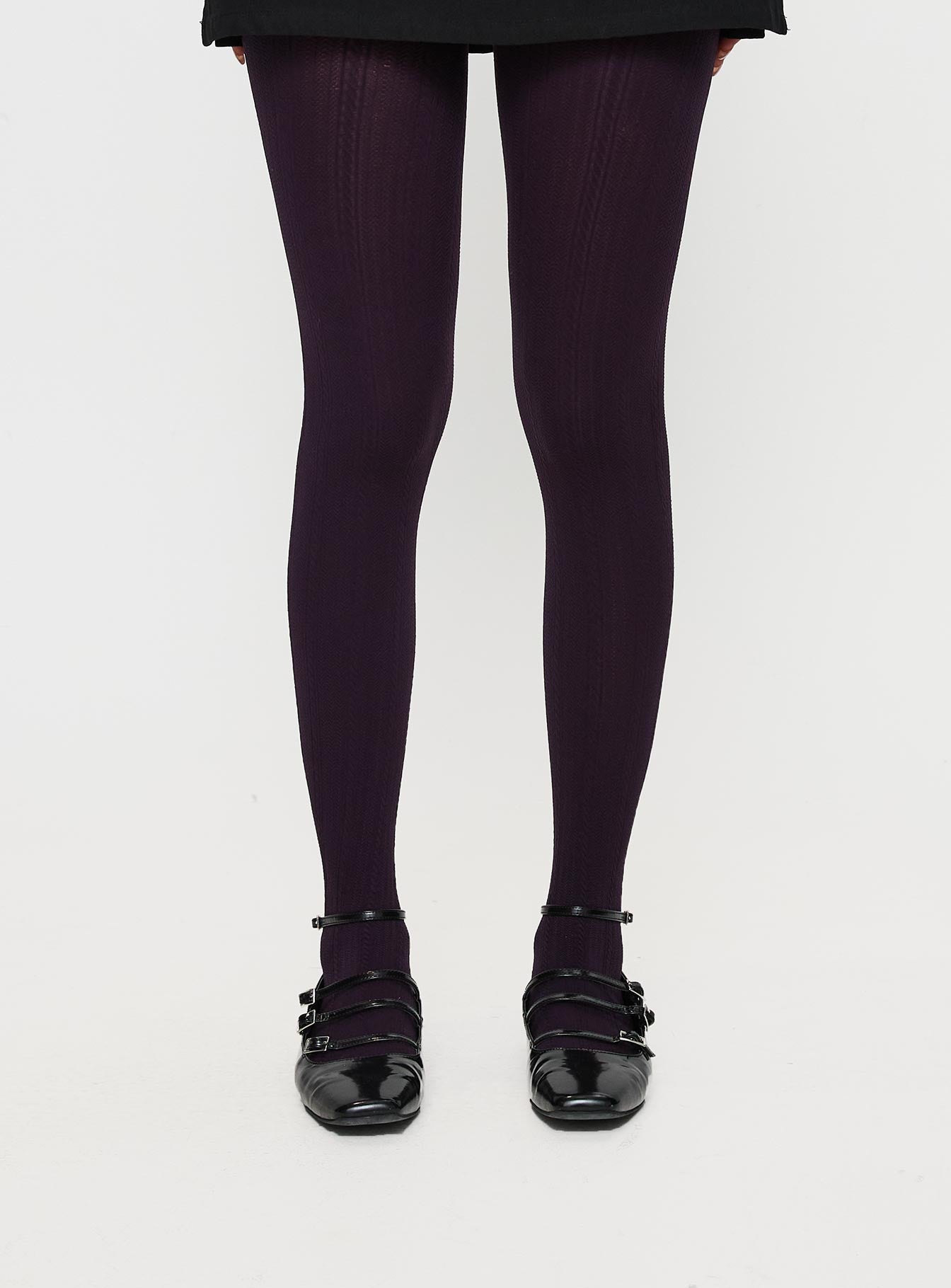 Alternative view of Back With Love Stockings Plum
