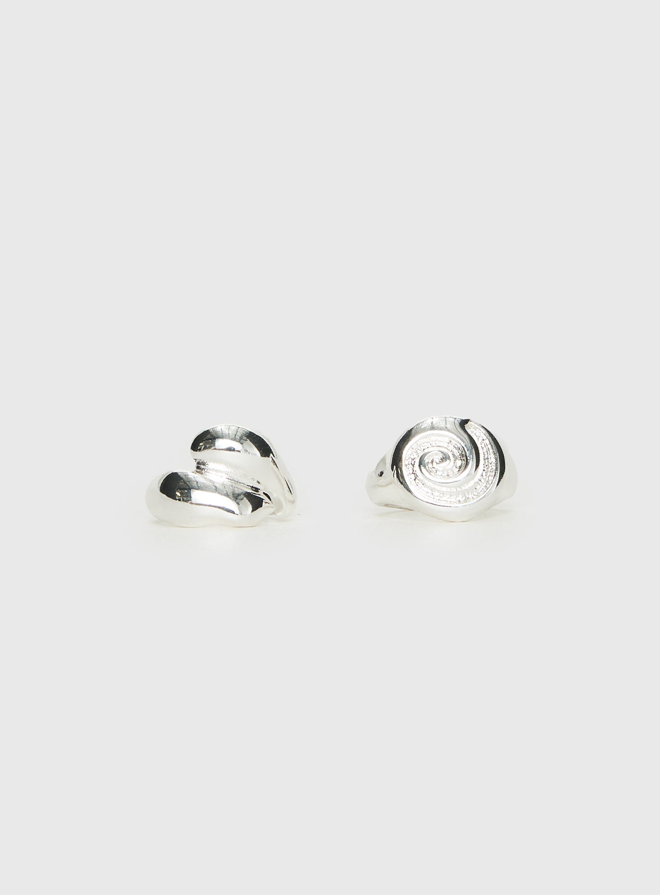 Alternative view of Broken Hearts Club Ring Pack Silver