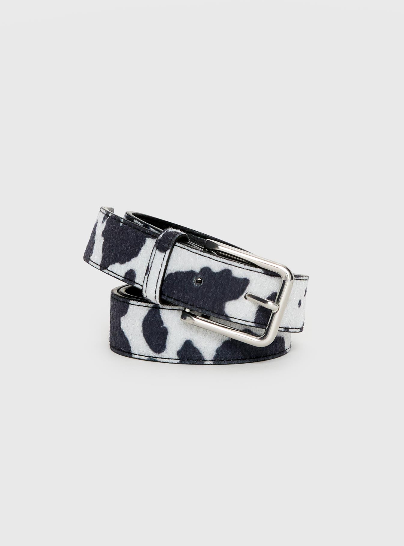 Alternative view of Double Back Faux Suede Belt Cow