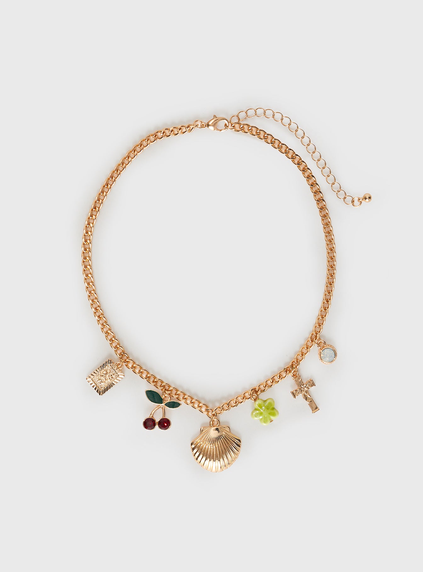 Alternative view of All My Life Charm Necklace Gold