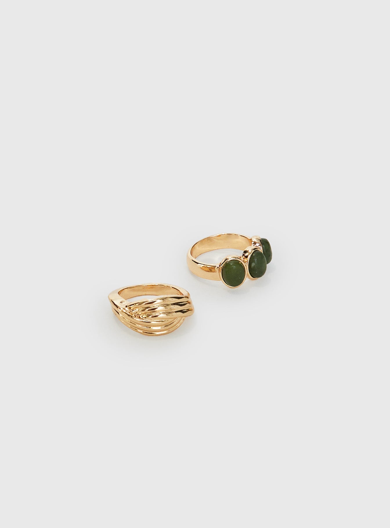 Alternative view of Everlong Ring Set Gold