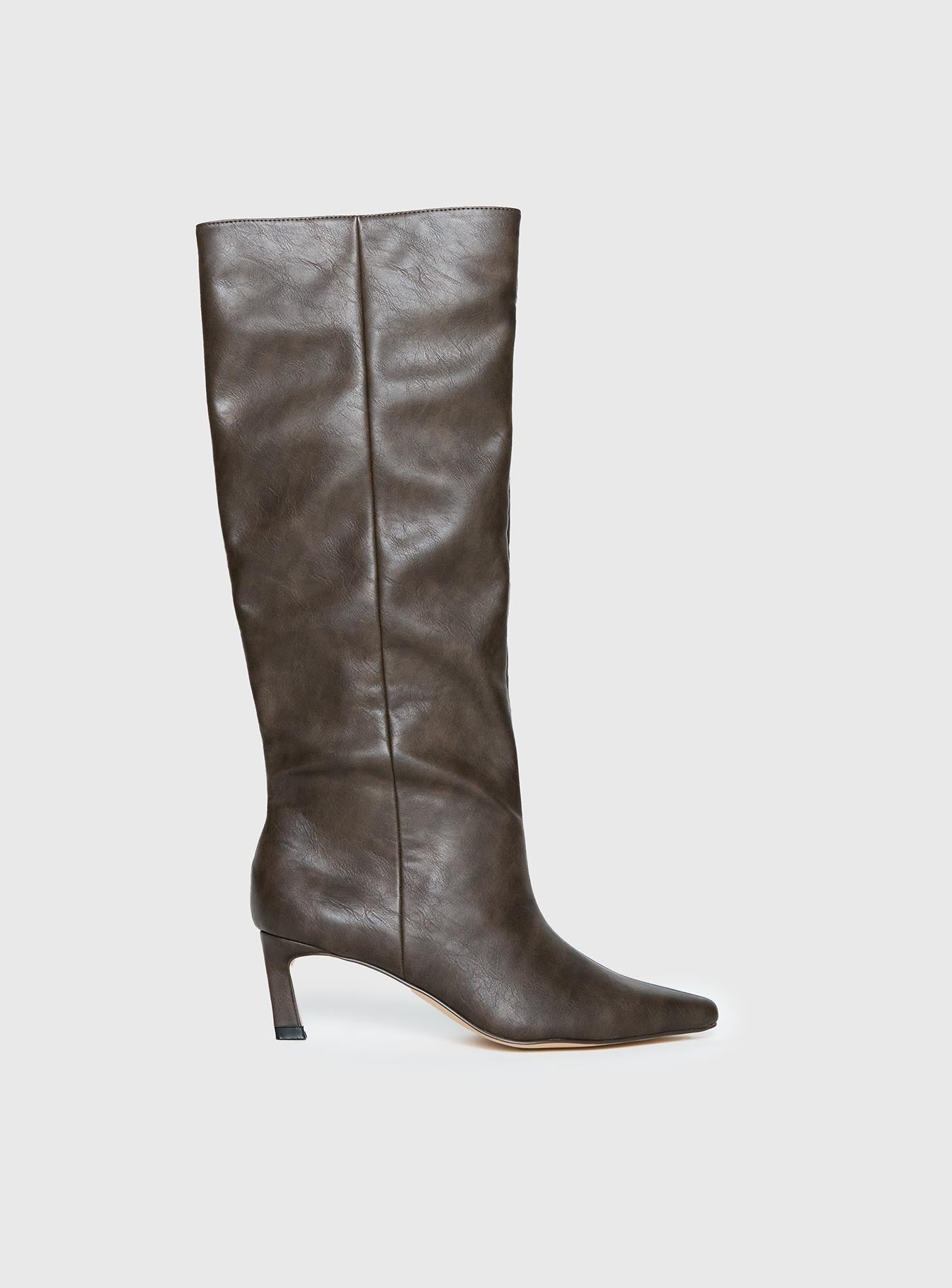 Alternative view of Aminah Knee High Boots Charcoal