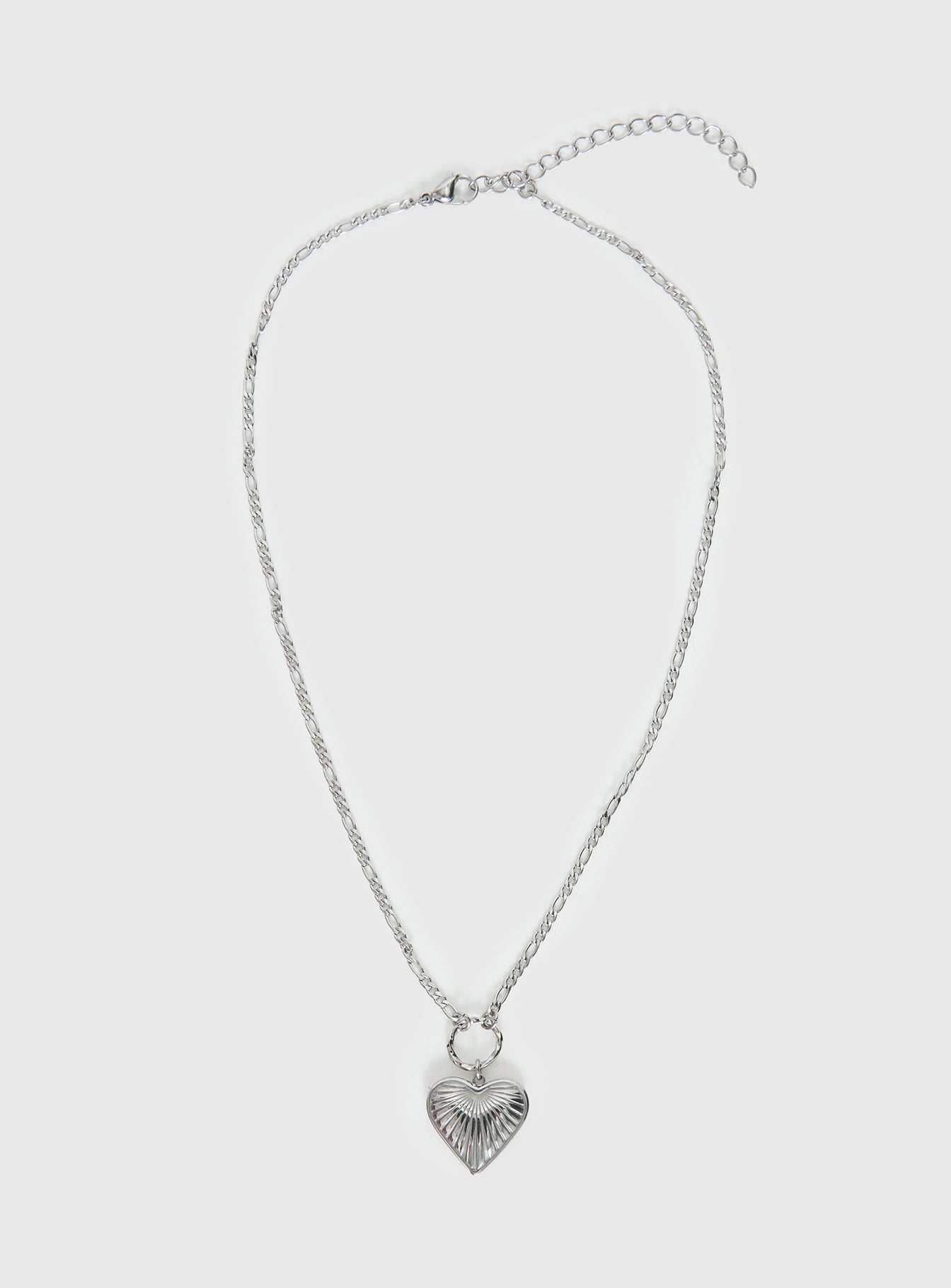 Alternative view of Honey Haze Stainless Silver Pendant Necklace Silver