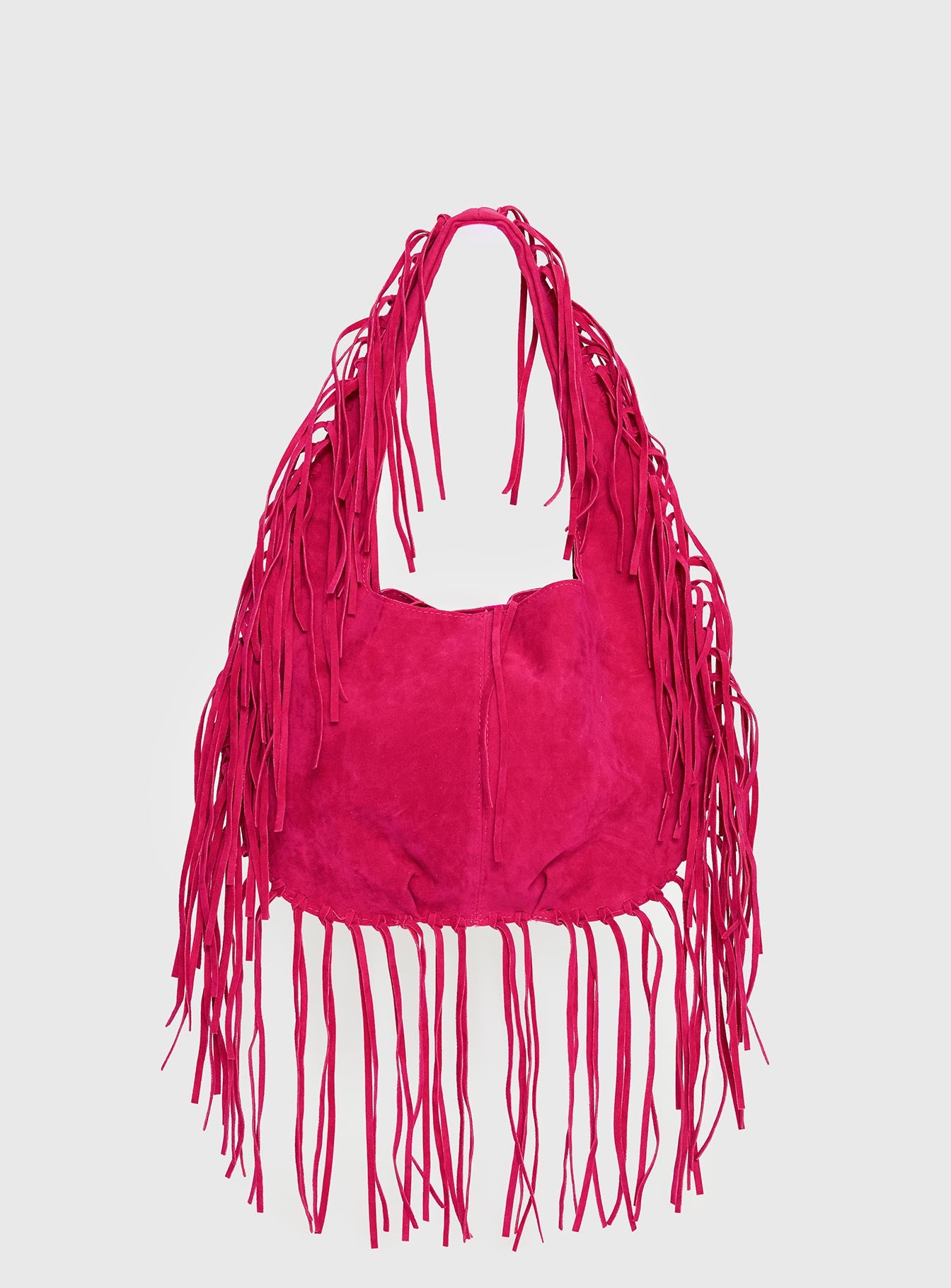 Alternative view of Currents Faux Suede Tassel Shoulder Bag Pink