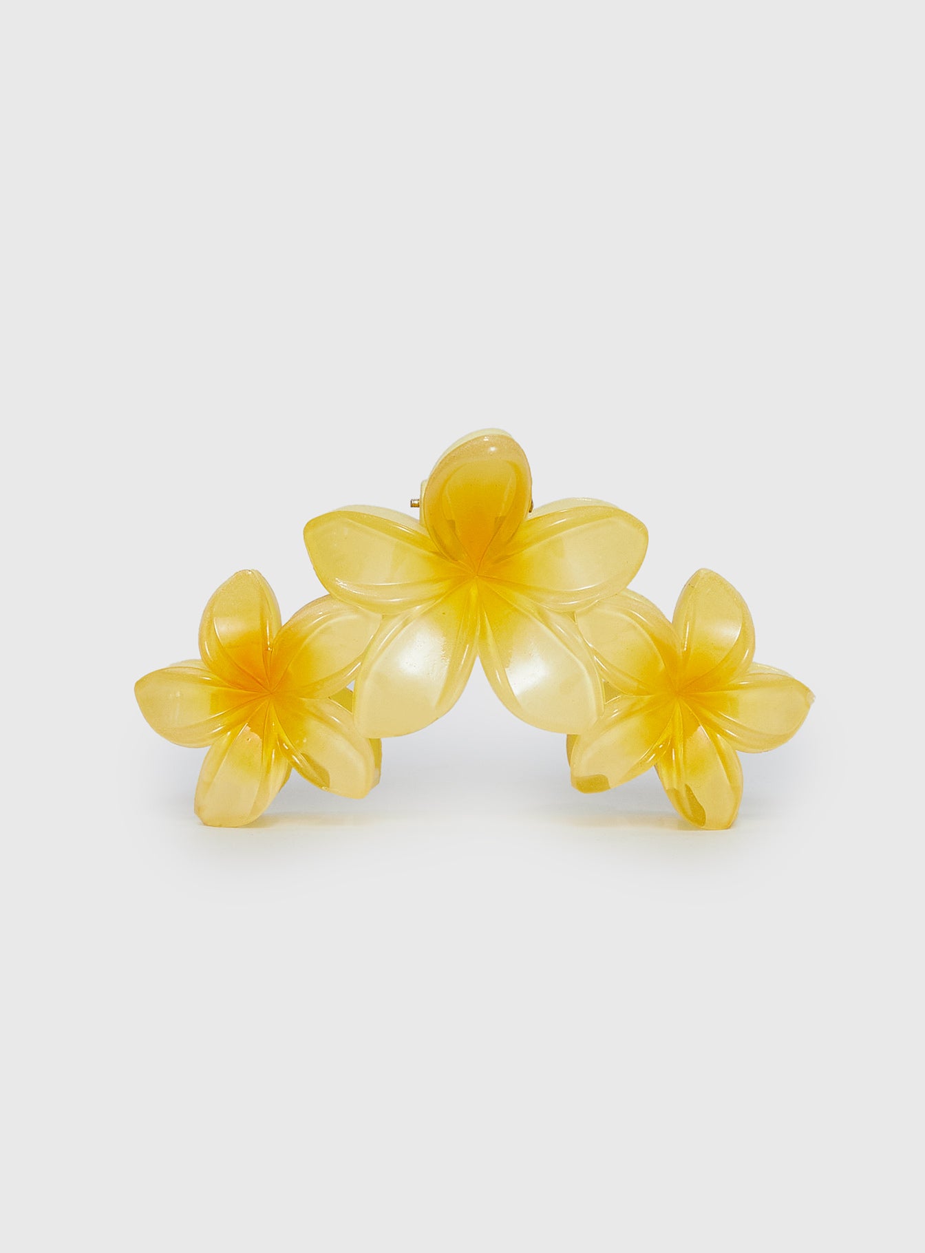 Alternative view of Chianti Frangipani Claw Clip Yellow