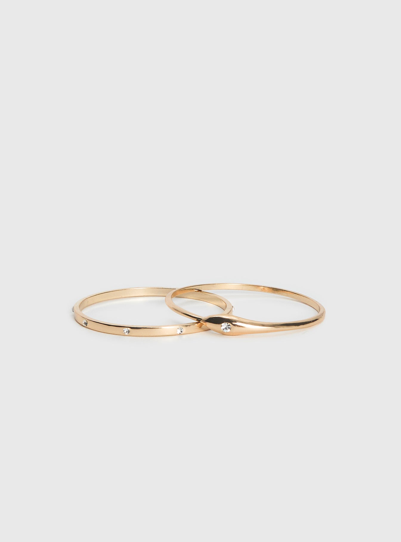 Alternative view of Glitter And Honey Diamante Bracelet Pack Gold