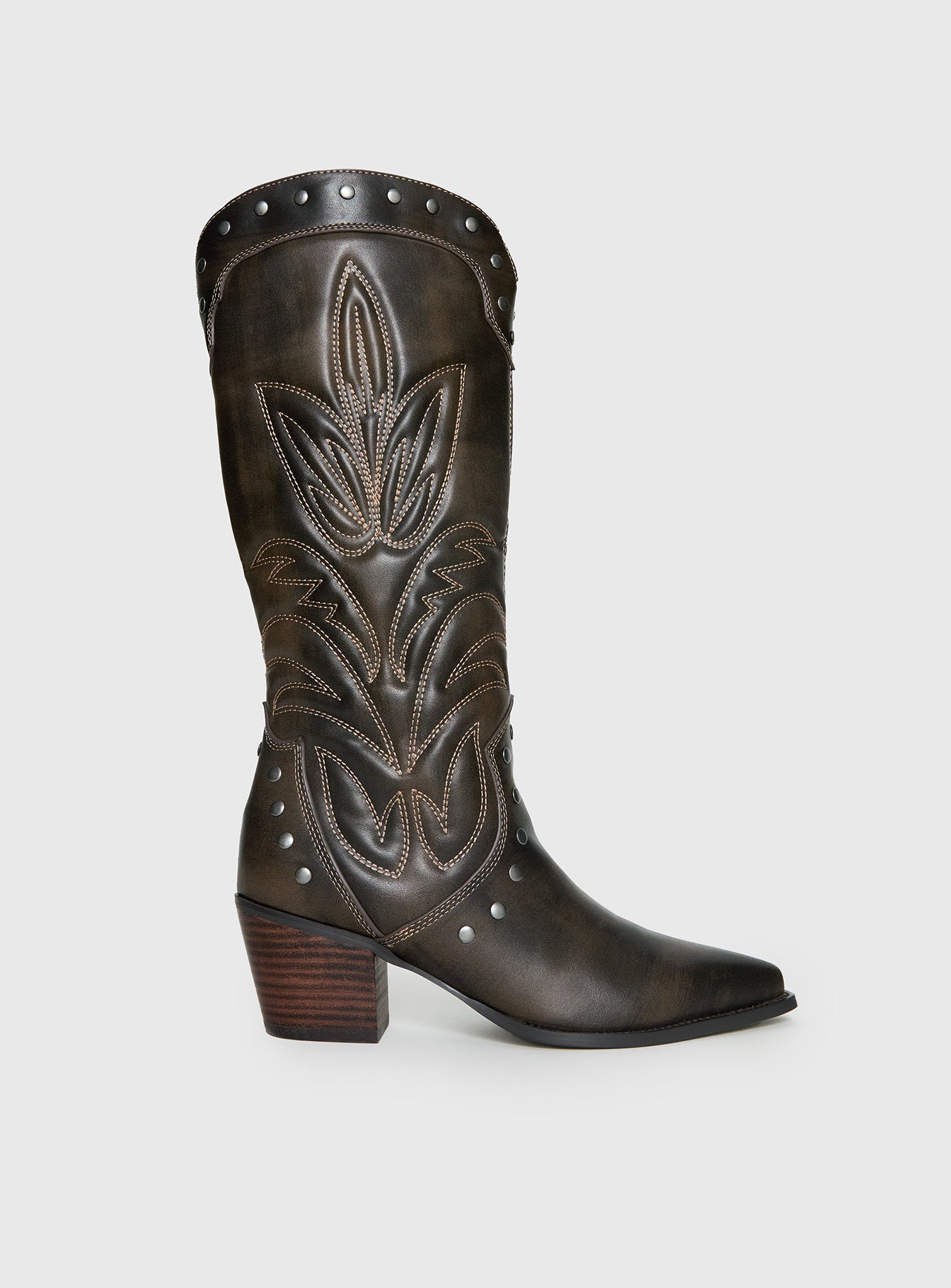 Alternative view of Billini Damica Cowboy Boots Washed Brown