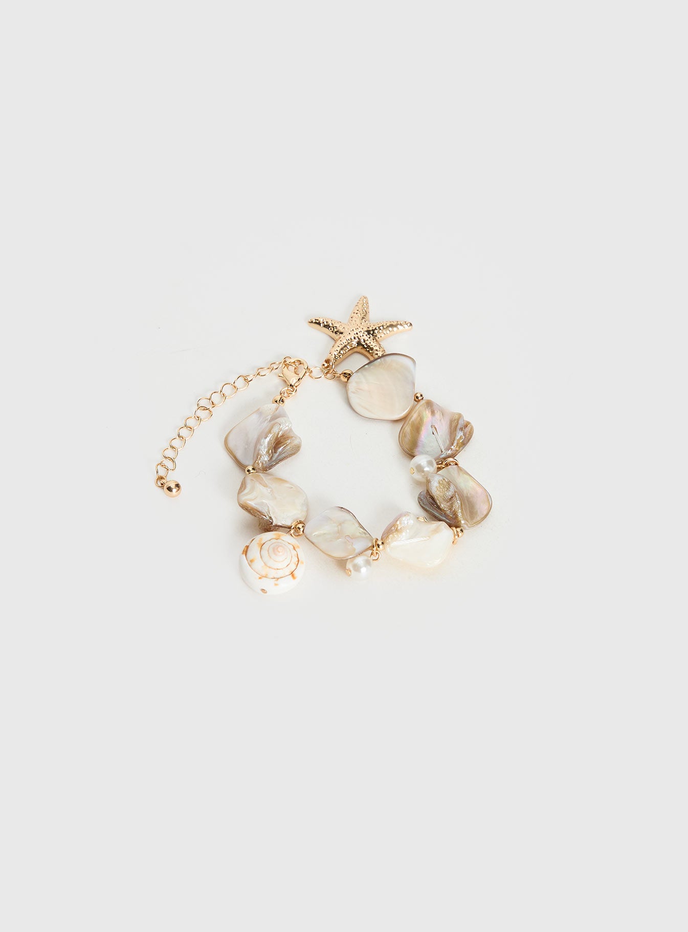 Alternative view of Amplitude Shell-Look Bracelet Gold