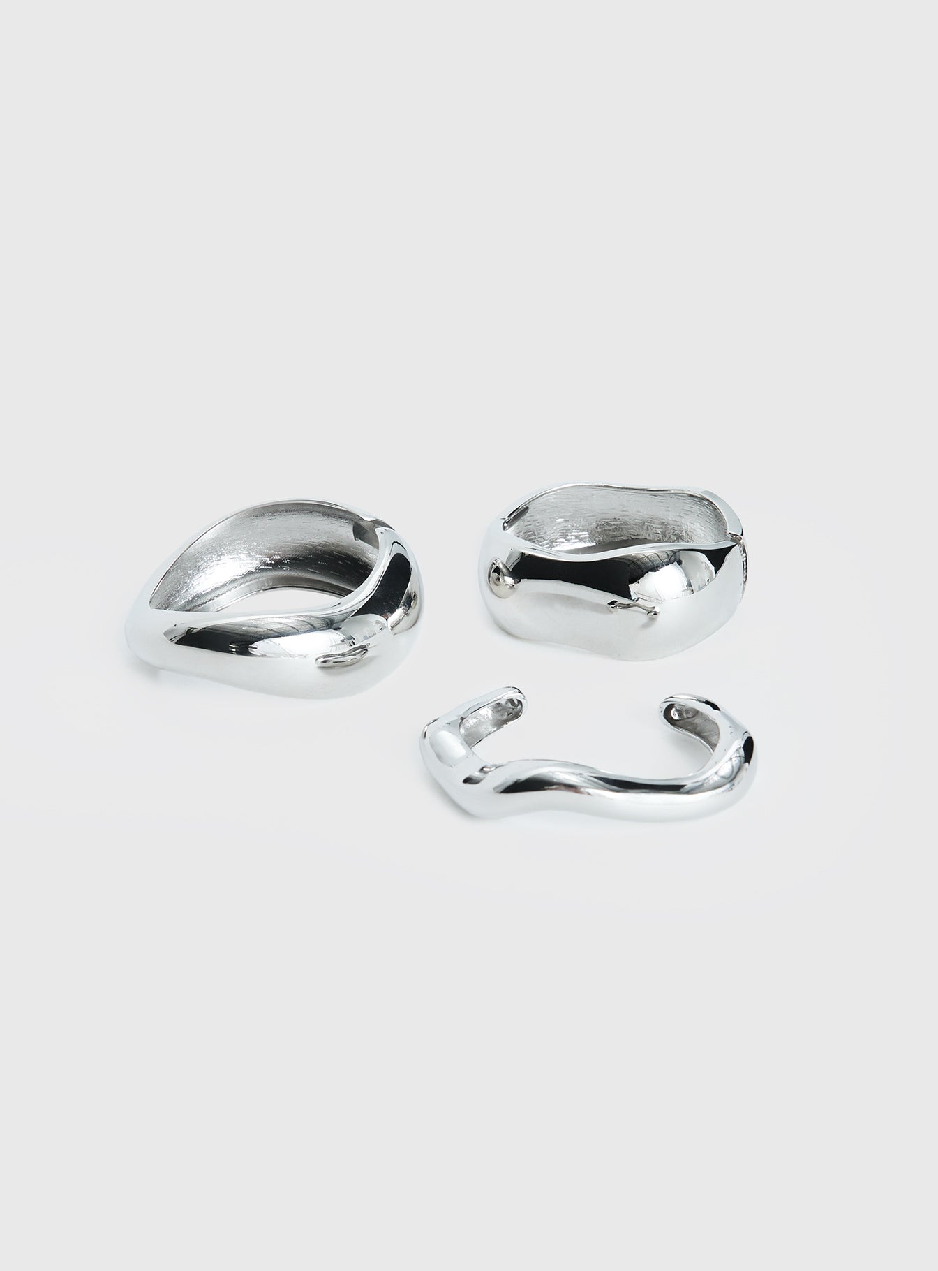 Alternative view of Hot Gossip Cuff Set Silver