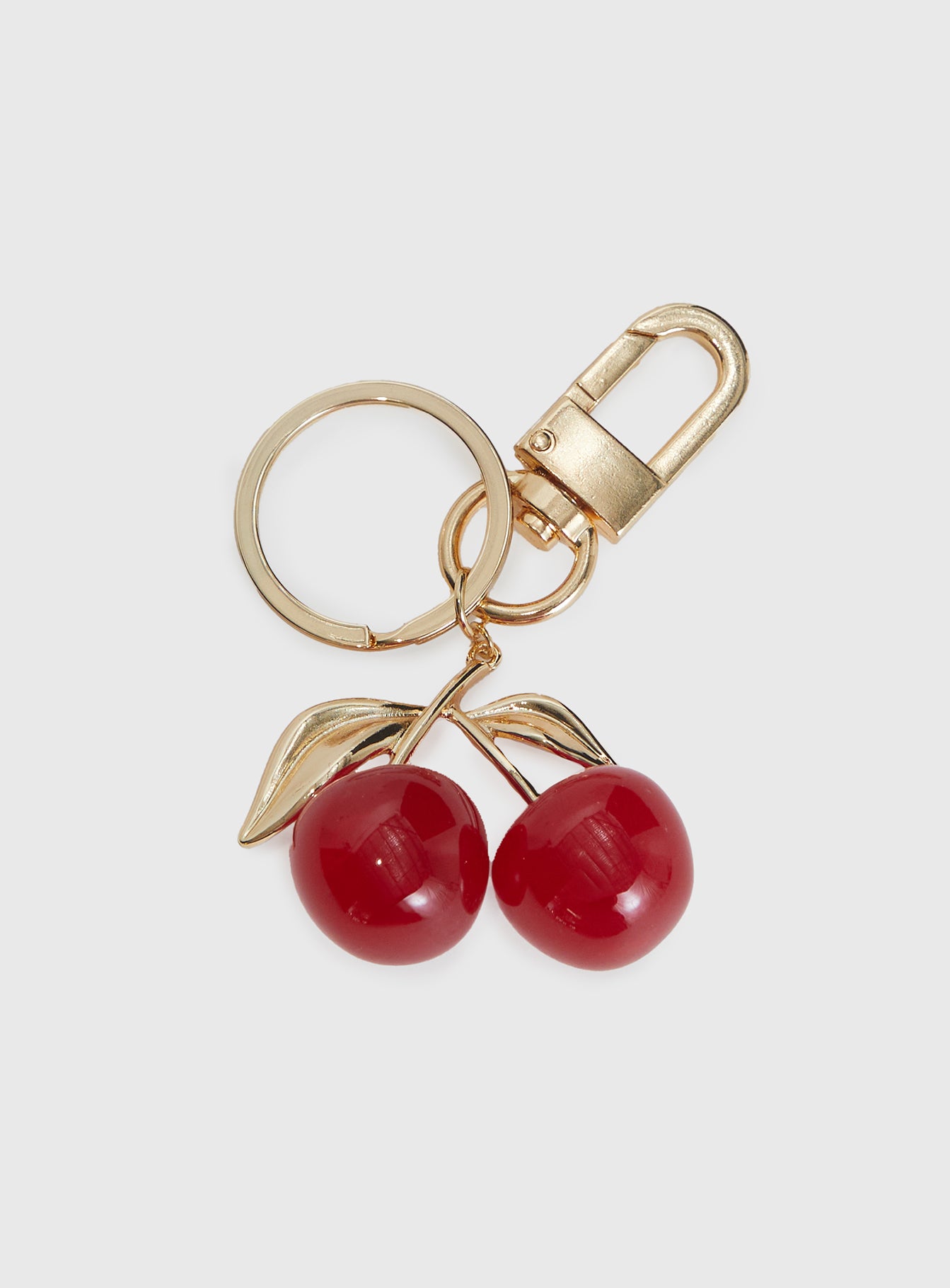 Alternative view of Cherry Berry Key Chain Gold
