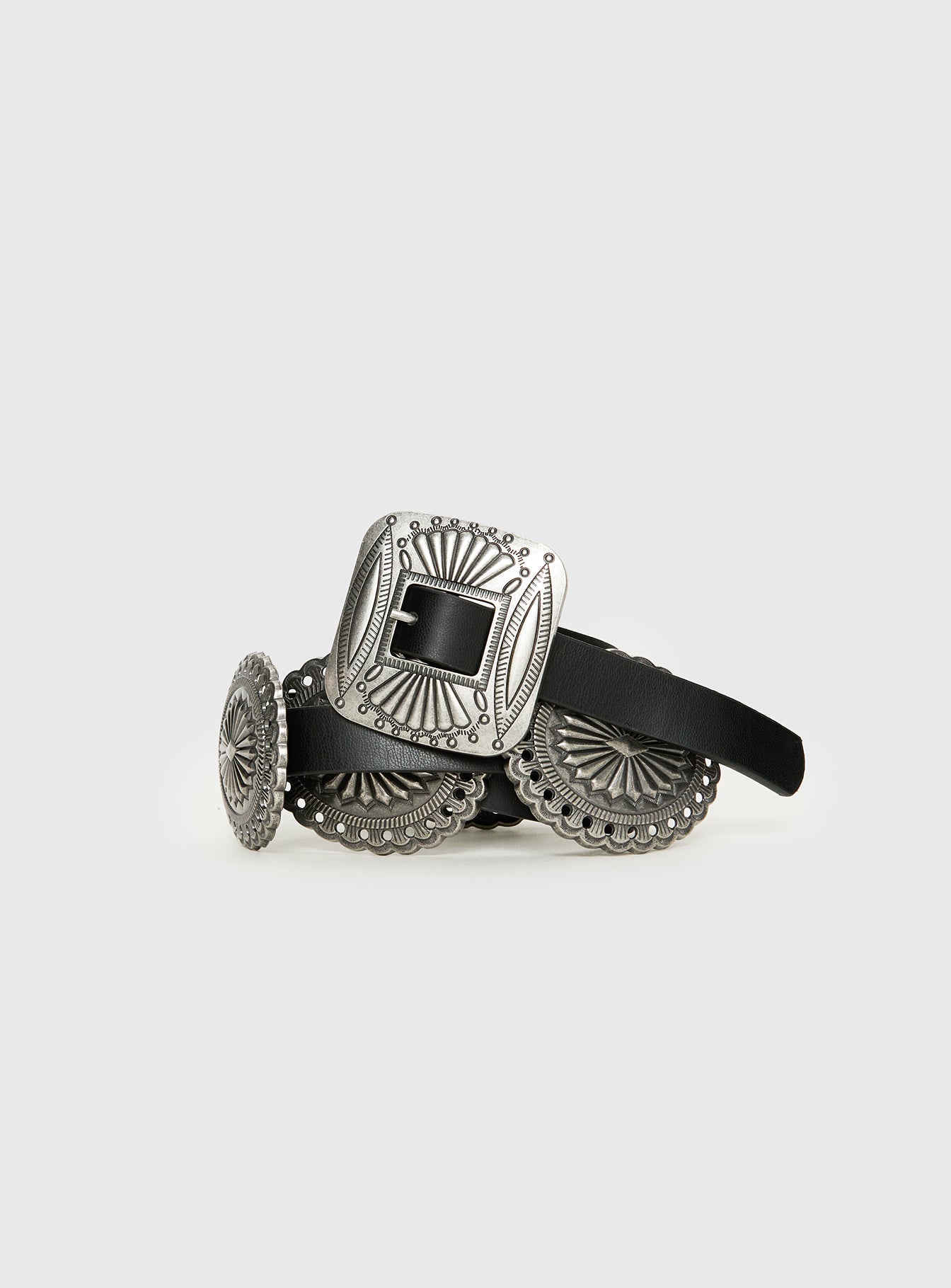 Alternative view of All A Blur Faux Leather Belt Black