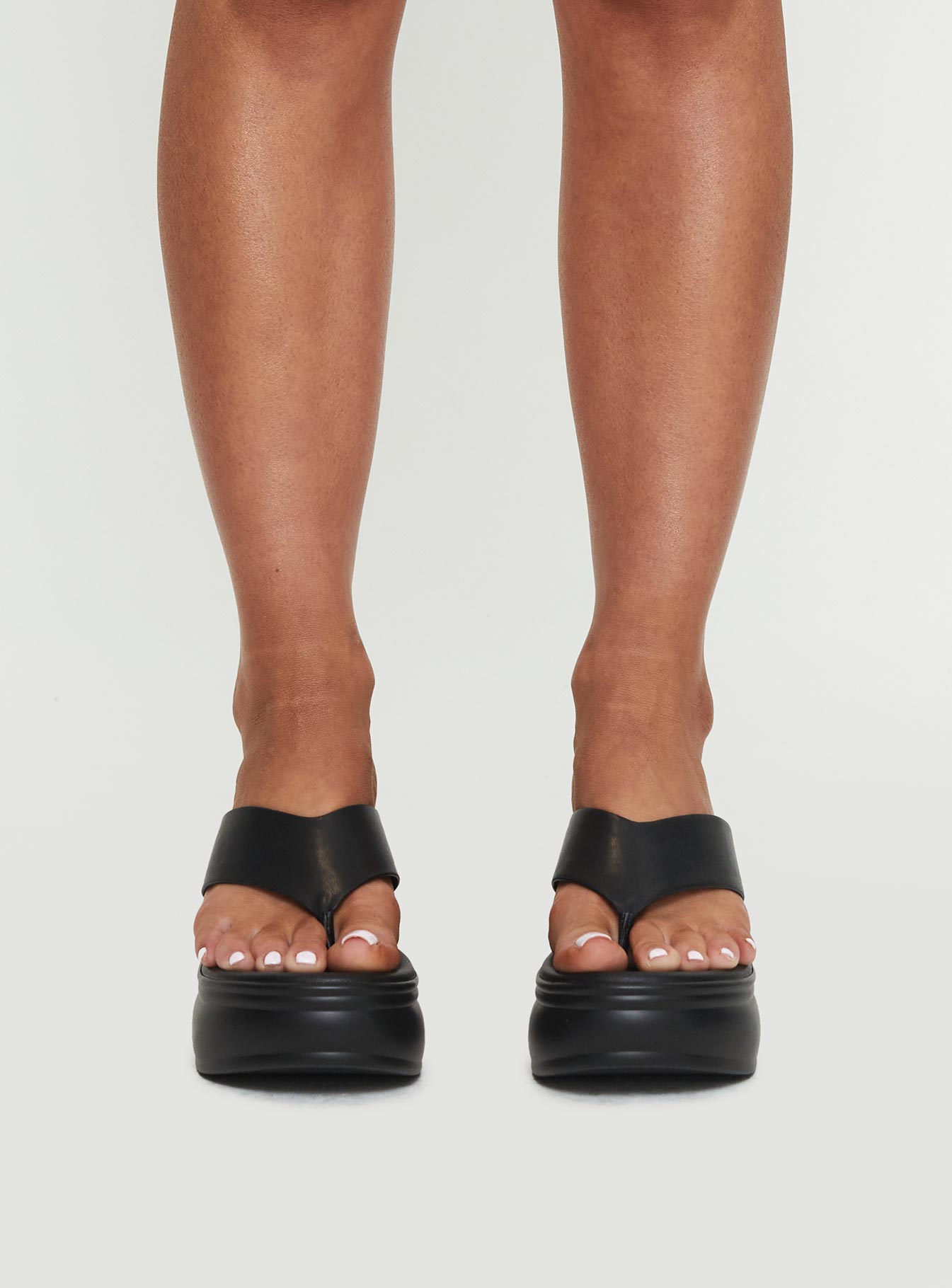 Alternative view of Katya Platform Heels Black