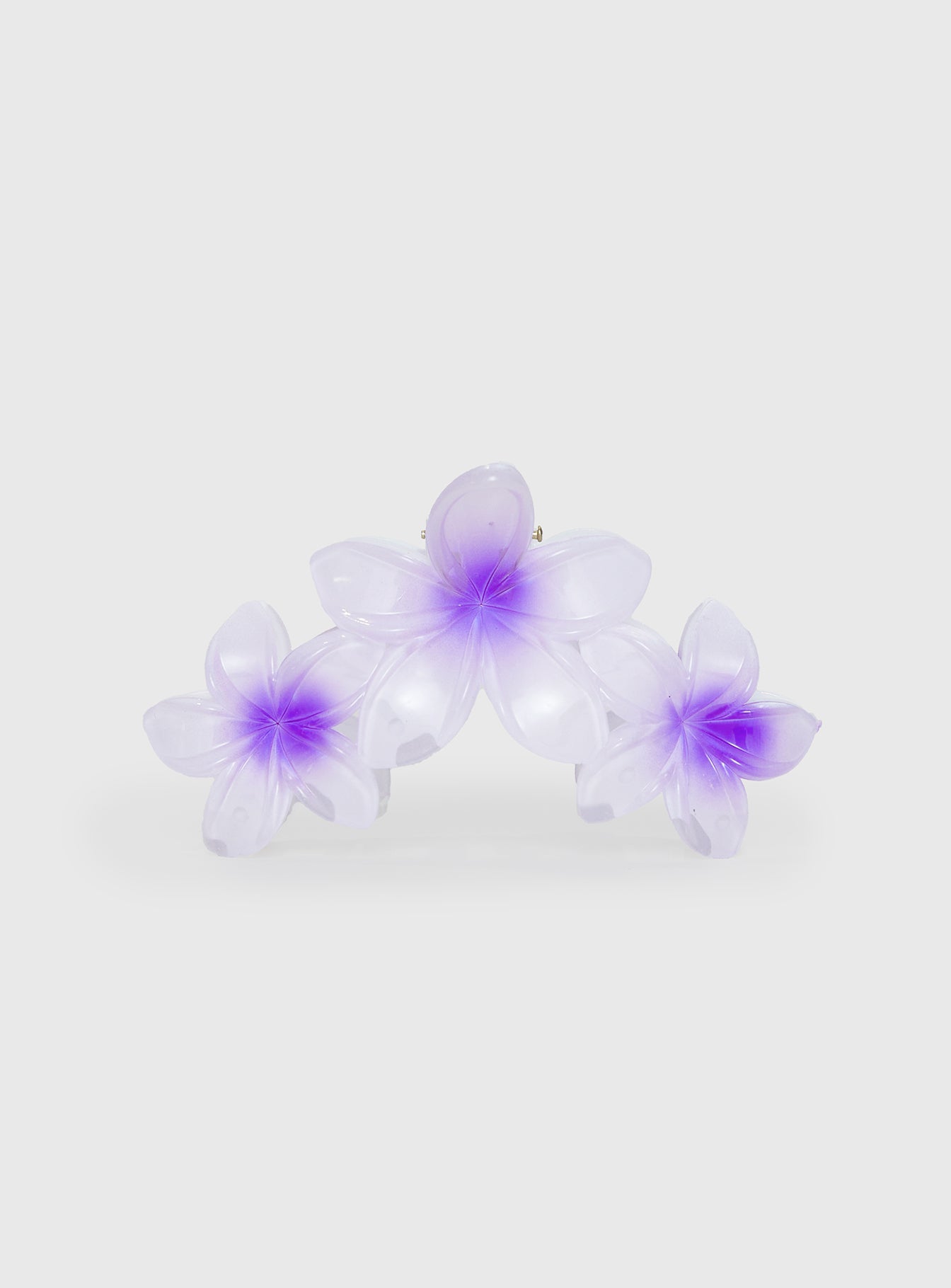 Alternative view of Chianti Frangipani Claw Clip Purple