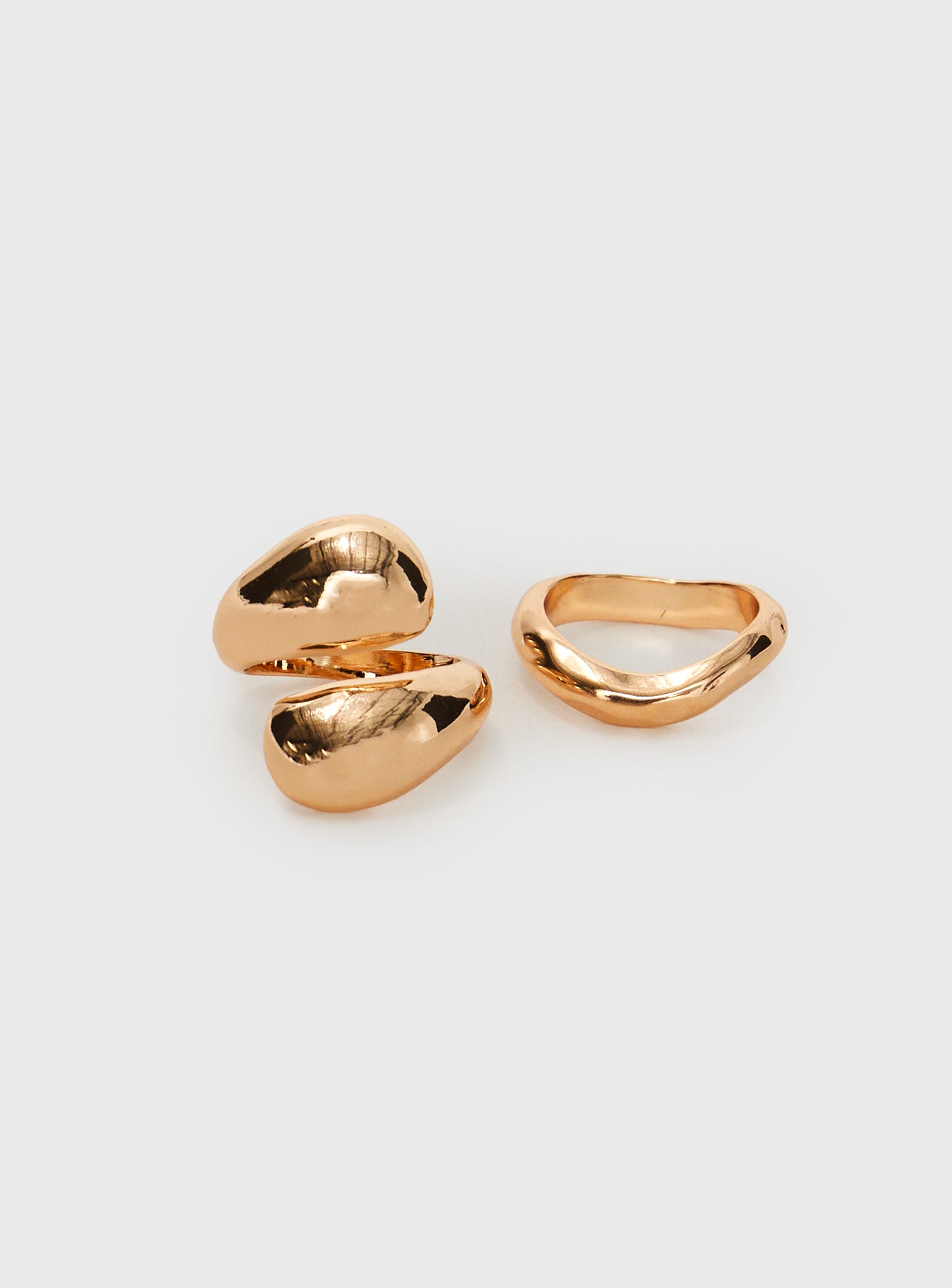 Alternative view of Hopes Up Ring Pack Gold