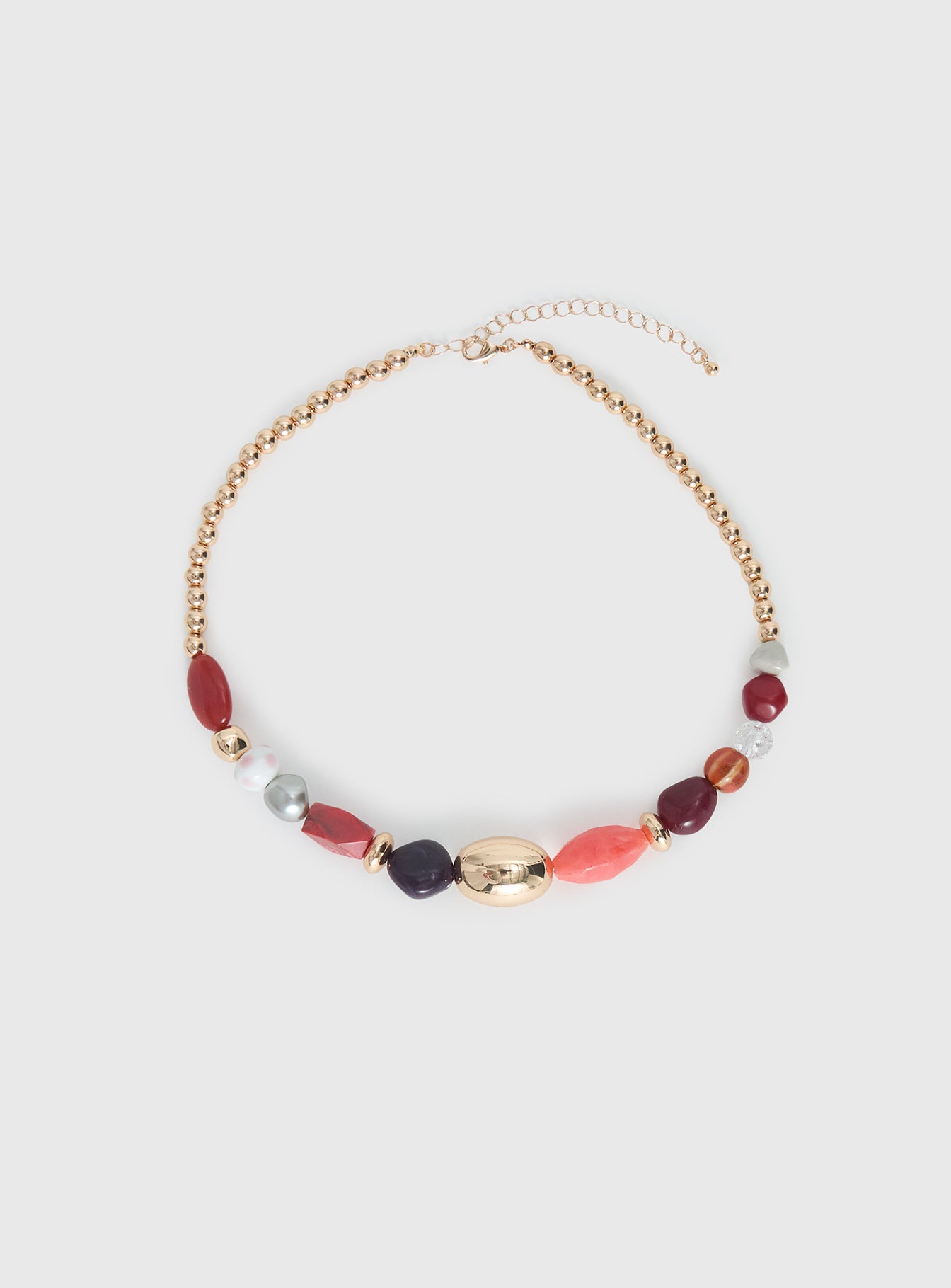 Alternative view of Andorra Gemstone Necklace Gold