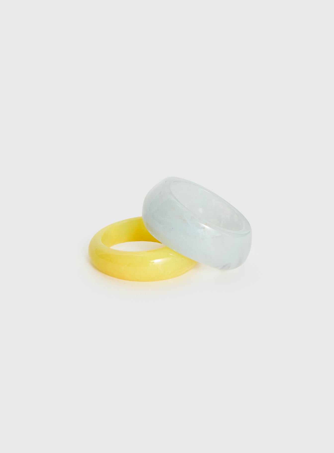 Alternative view of Dance All Night Resin Cuff Pack Yellow / Blue