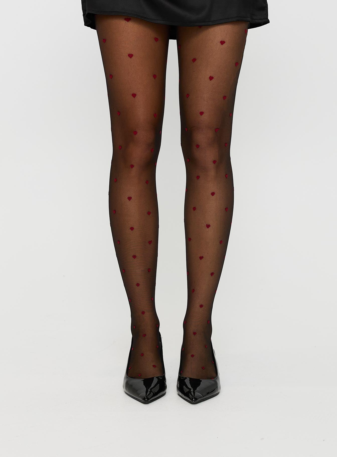 Alternative view of In My Heart Stockings Black / Red
