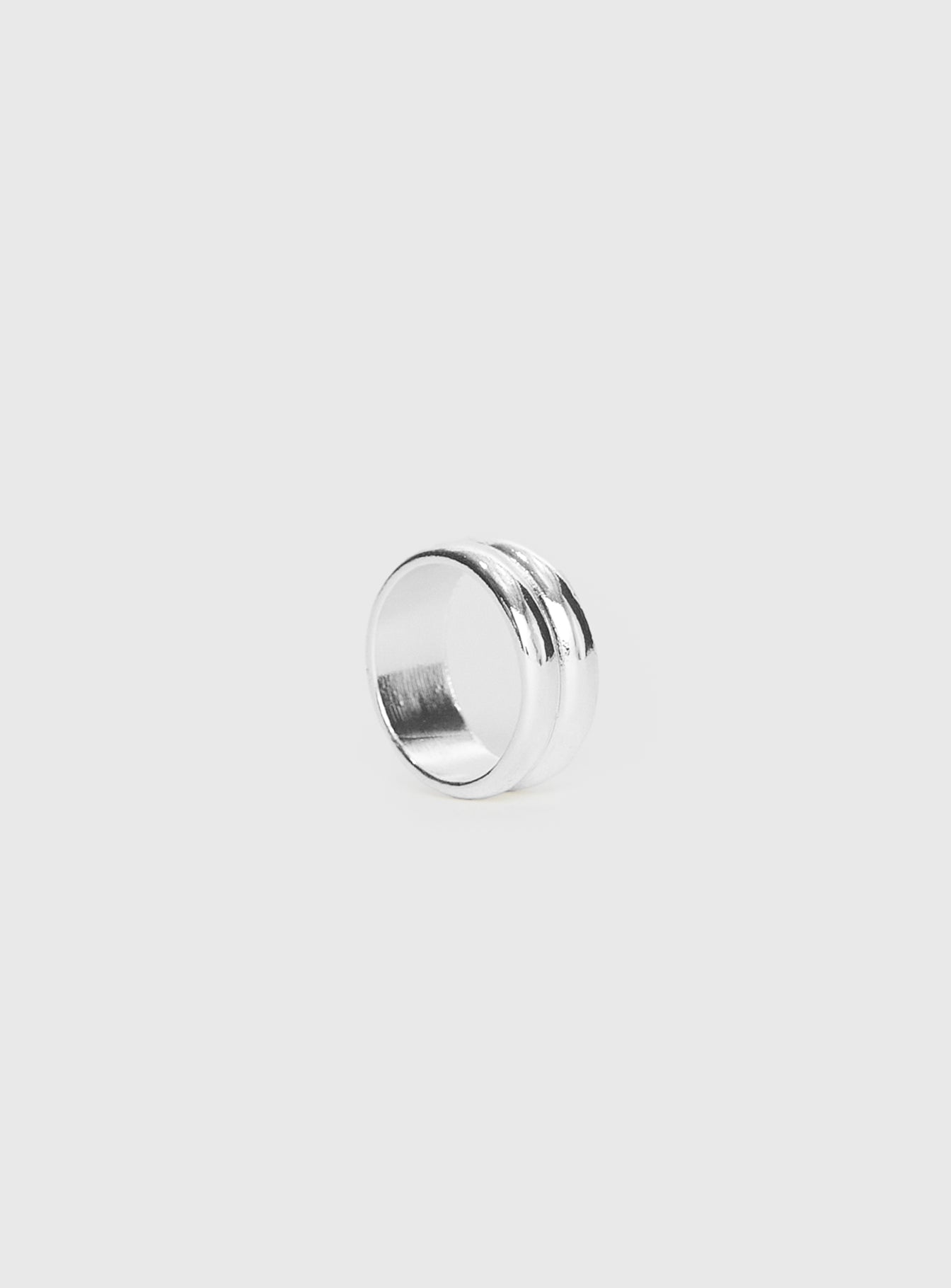 Alternative view of Family Ties Stacked Ring Silver