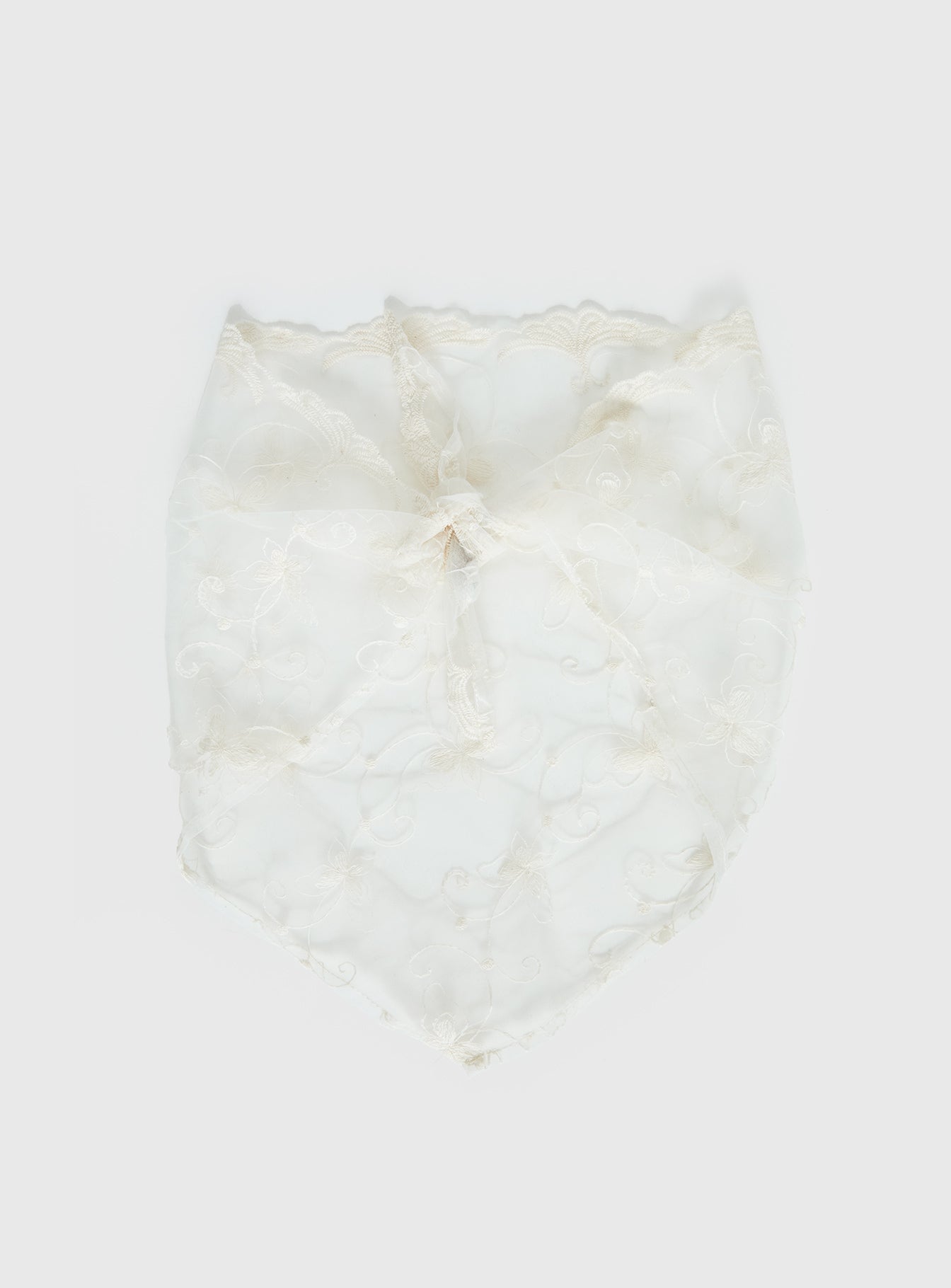Alternative view of Brigette Lace Bandana White