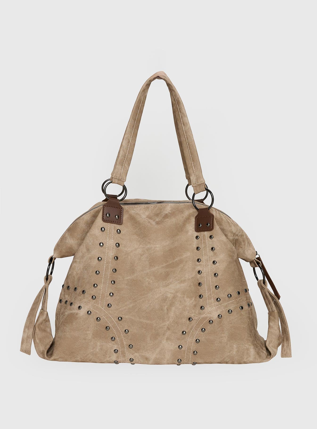Alternative view of Brittin Stud Detail Shoulder Bag Beige