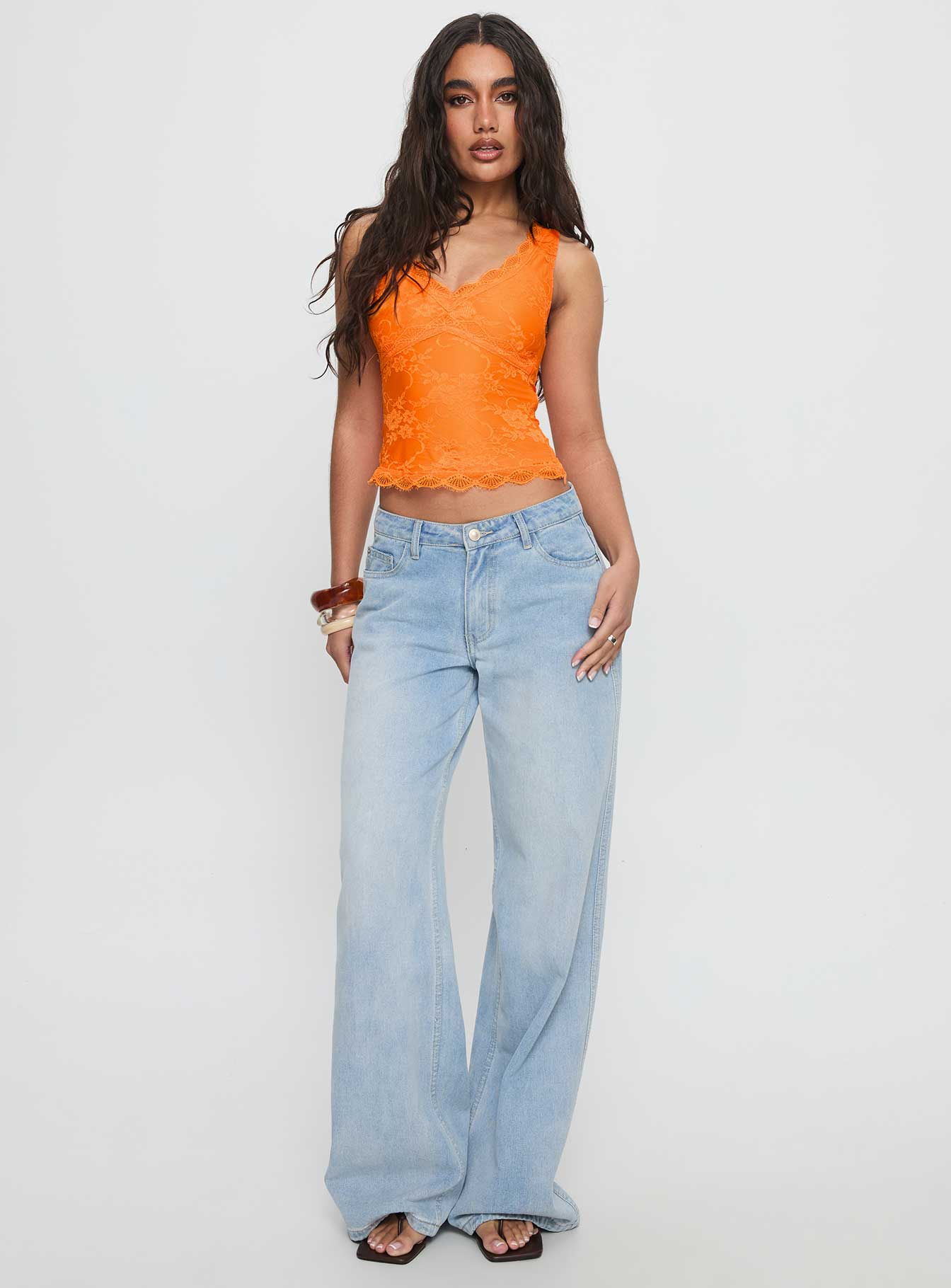 Alternative view of Far Away Top Orange