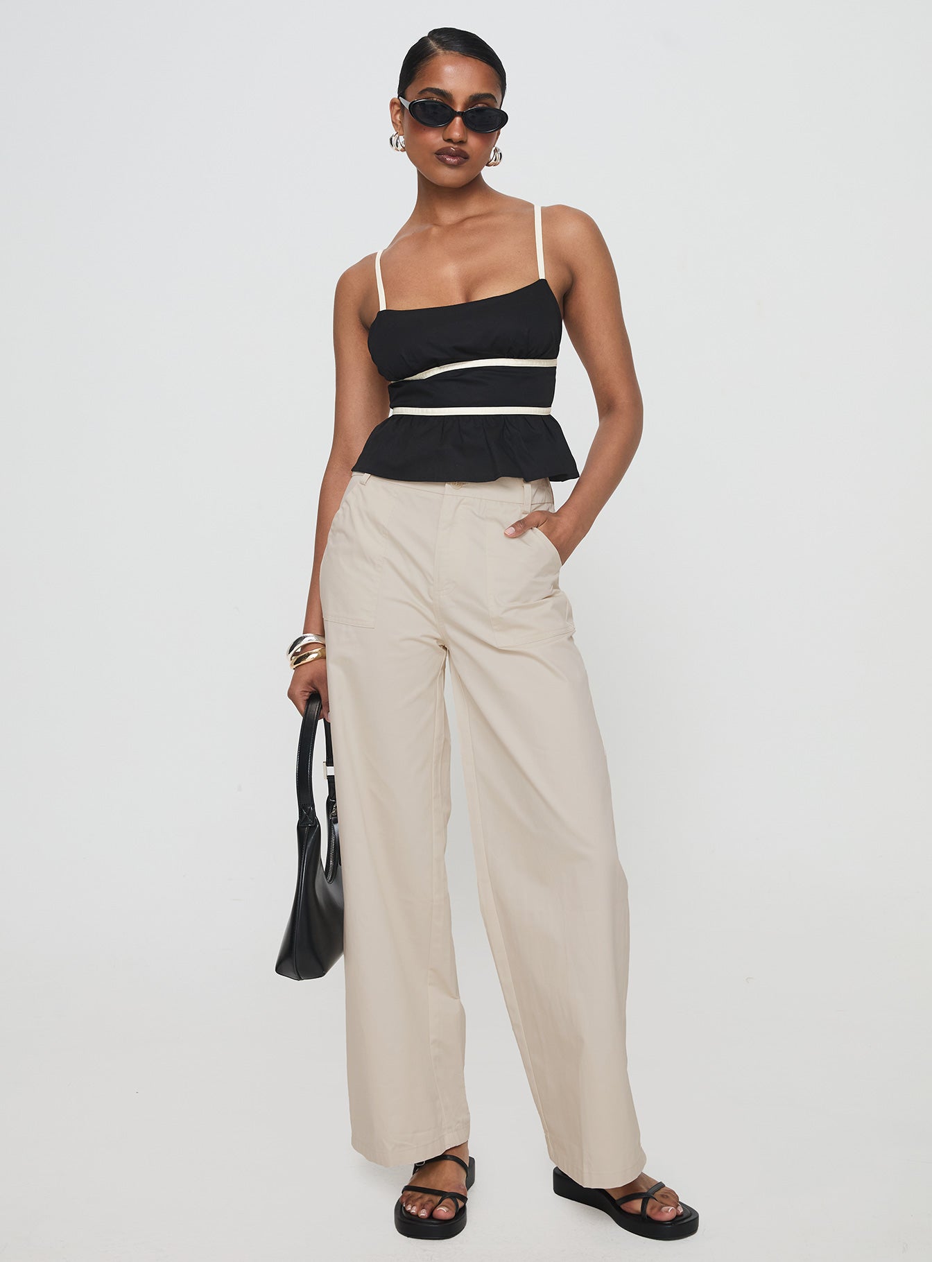 Daxon Top Black / Cream - Image 3