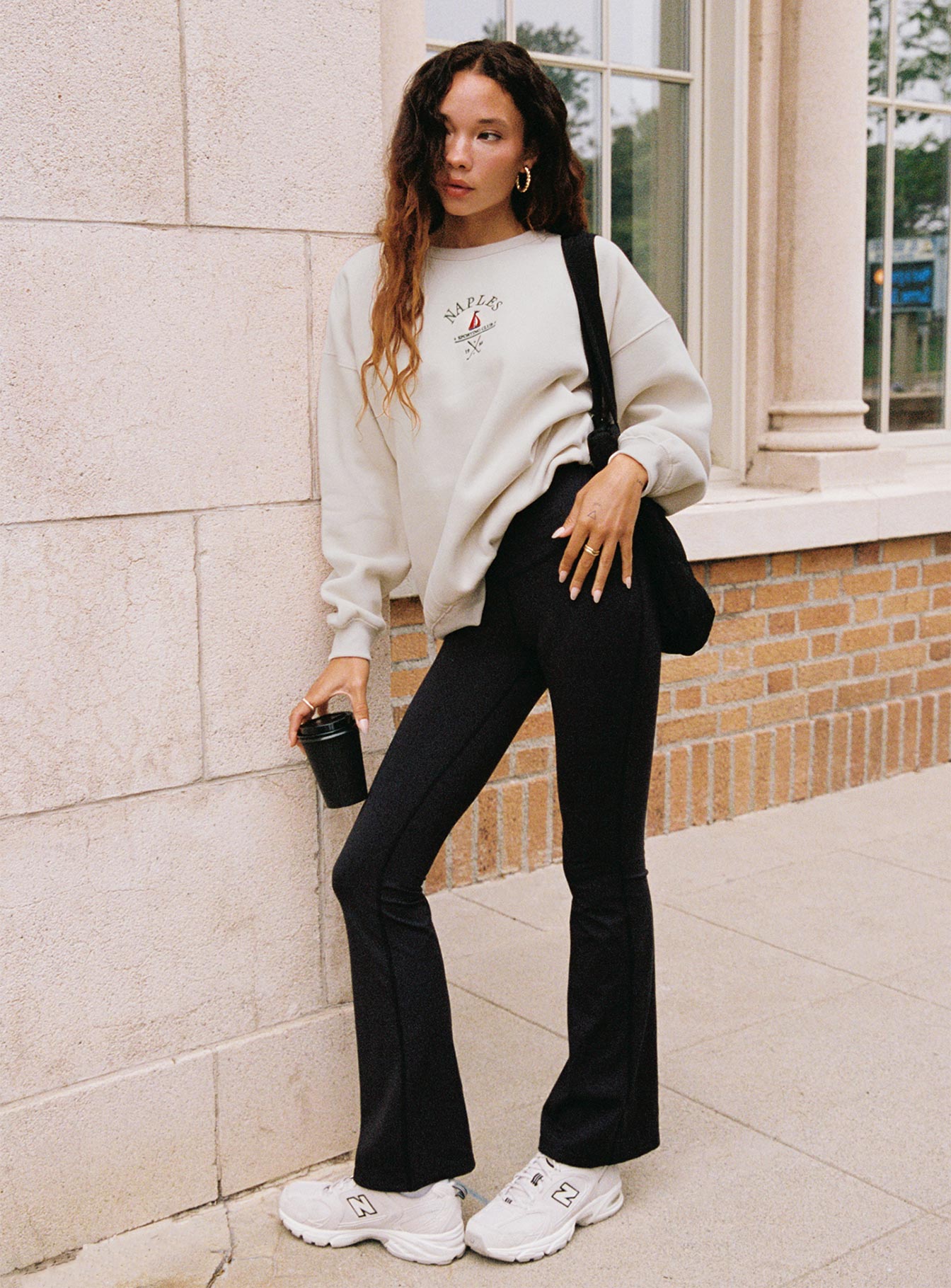 Alternative view of Dream Fleece Classic Crewneck Sweater Beige