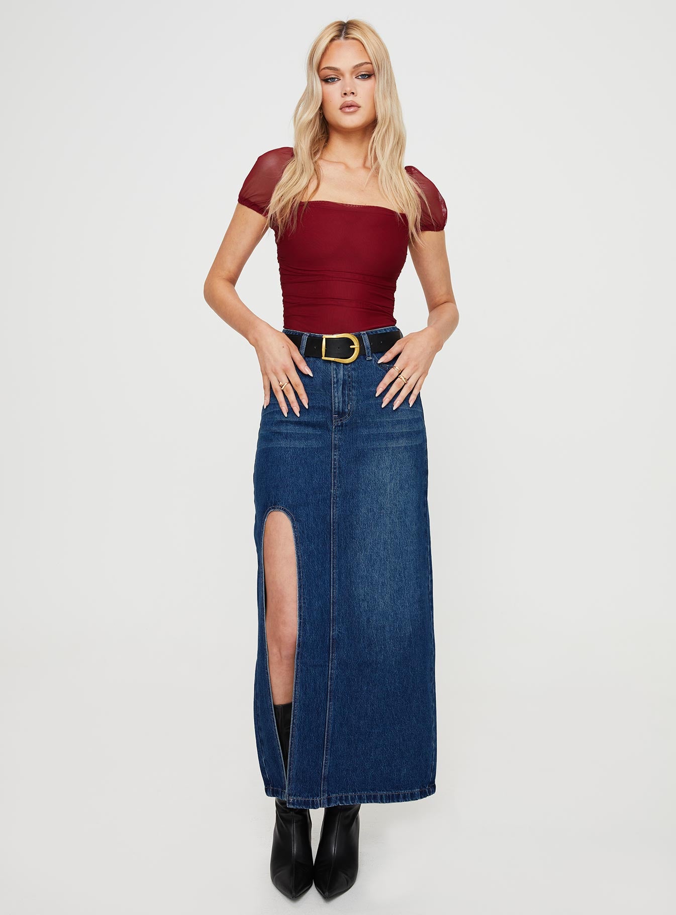 Alternative view of Dostan Bodysuit Burgundy