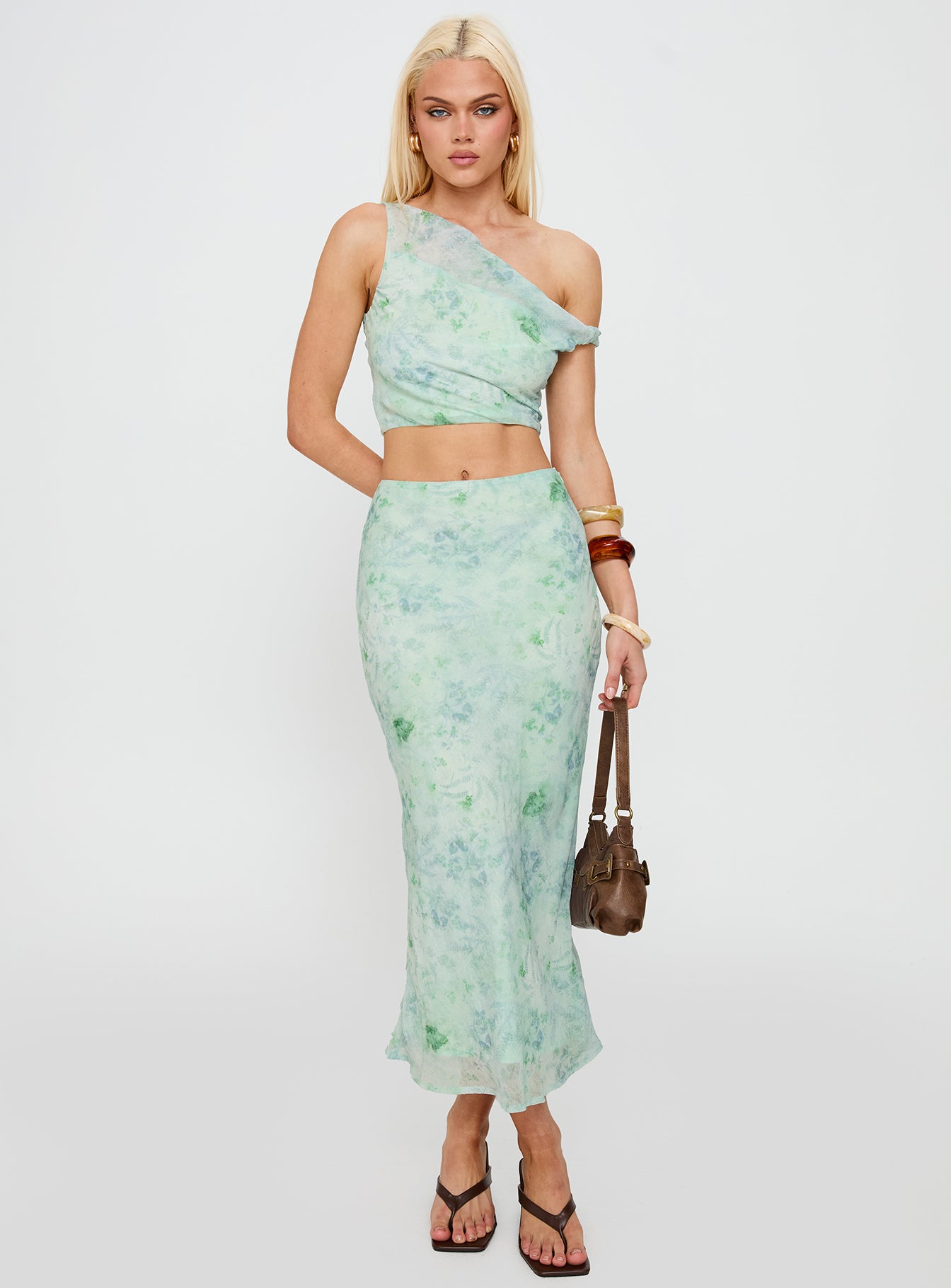 Devereaux One Shoulder Set Green - Image 3