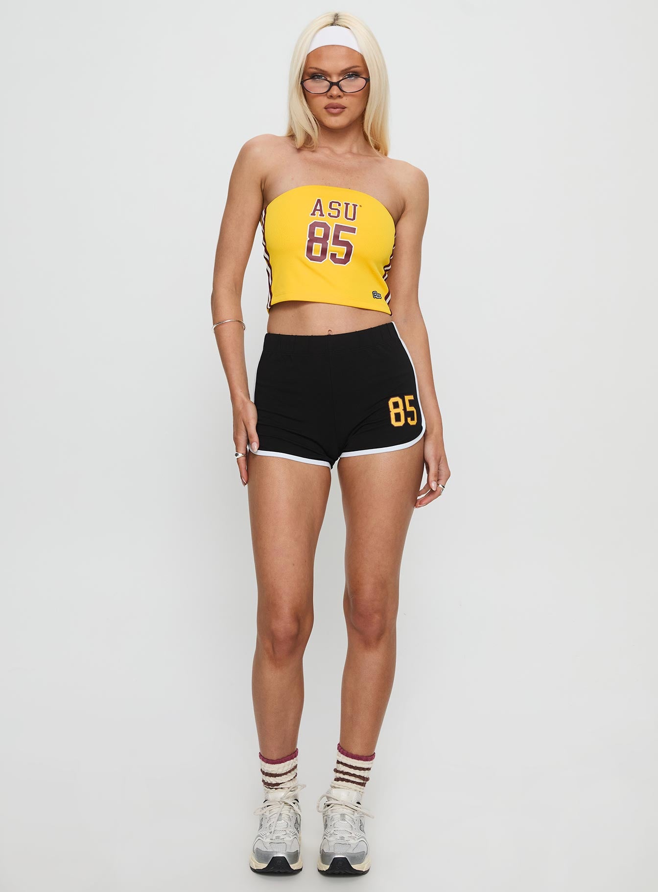 Alternative view of Asu Jersey Tube Top Gold