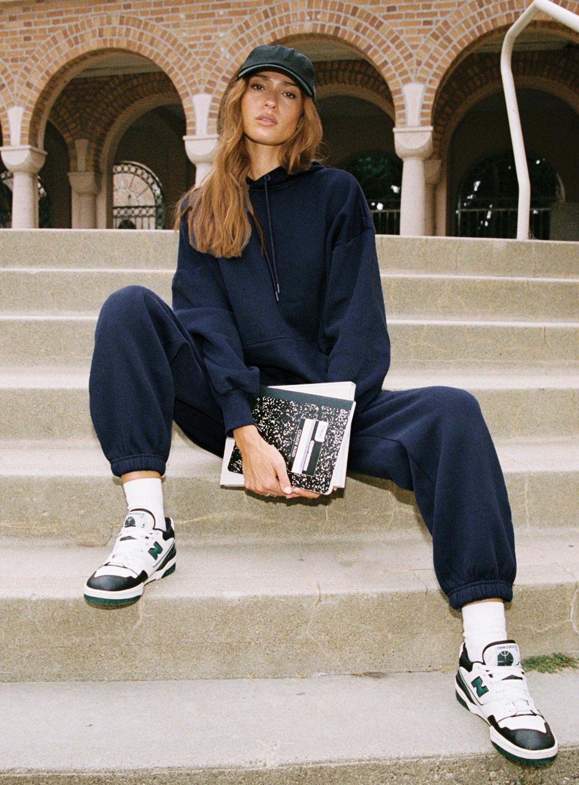 Alternative view of Dream Fleece Ankle Cuff Sweatpants Navy