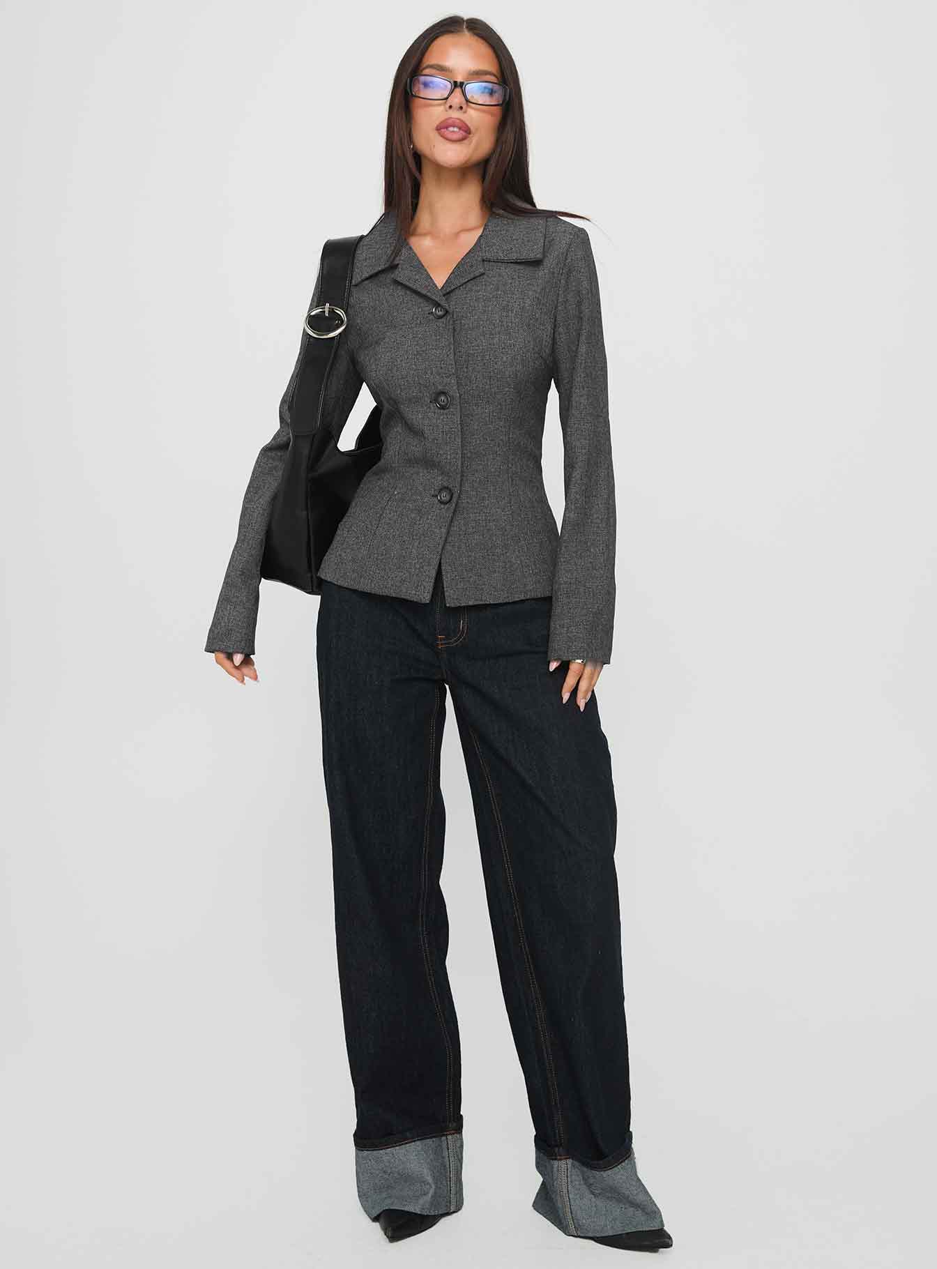 Alternative view of Holley Tweedle Jacket Grey