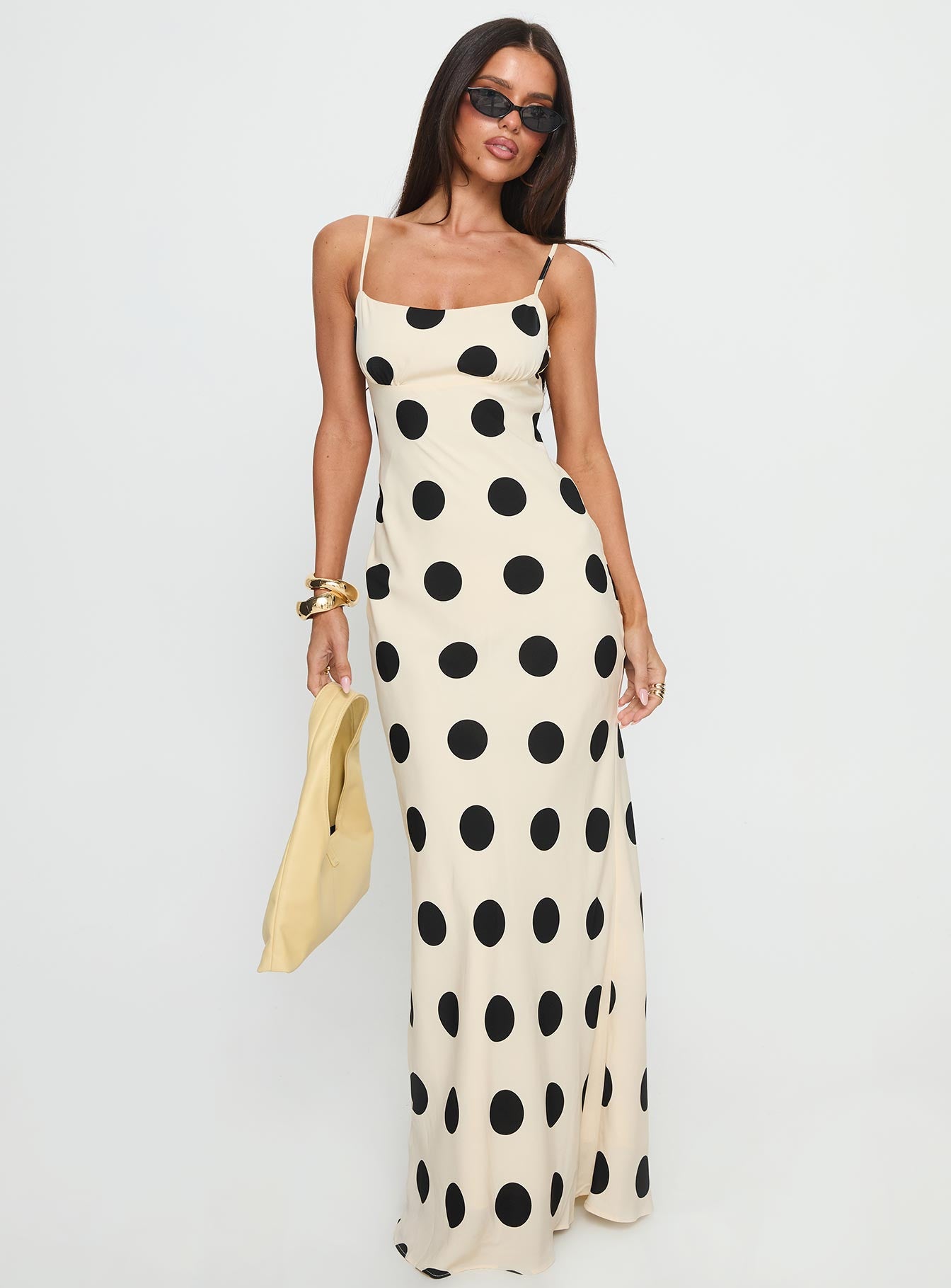 Avienna Maxi Dress Cream / Polka Dot - Image 3