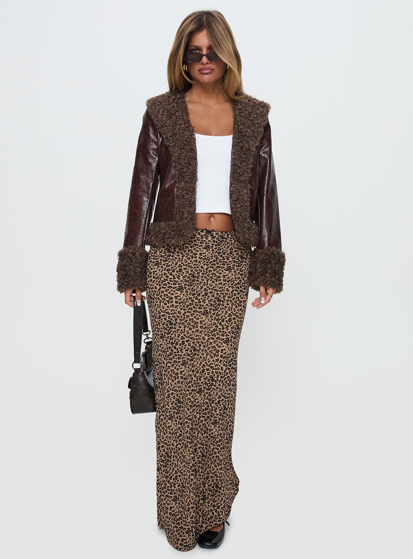 Alternative view of Found A Reason Faux Leather Jacket Brown