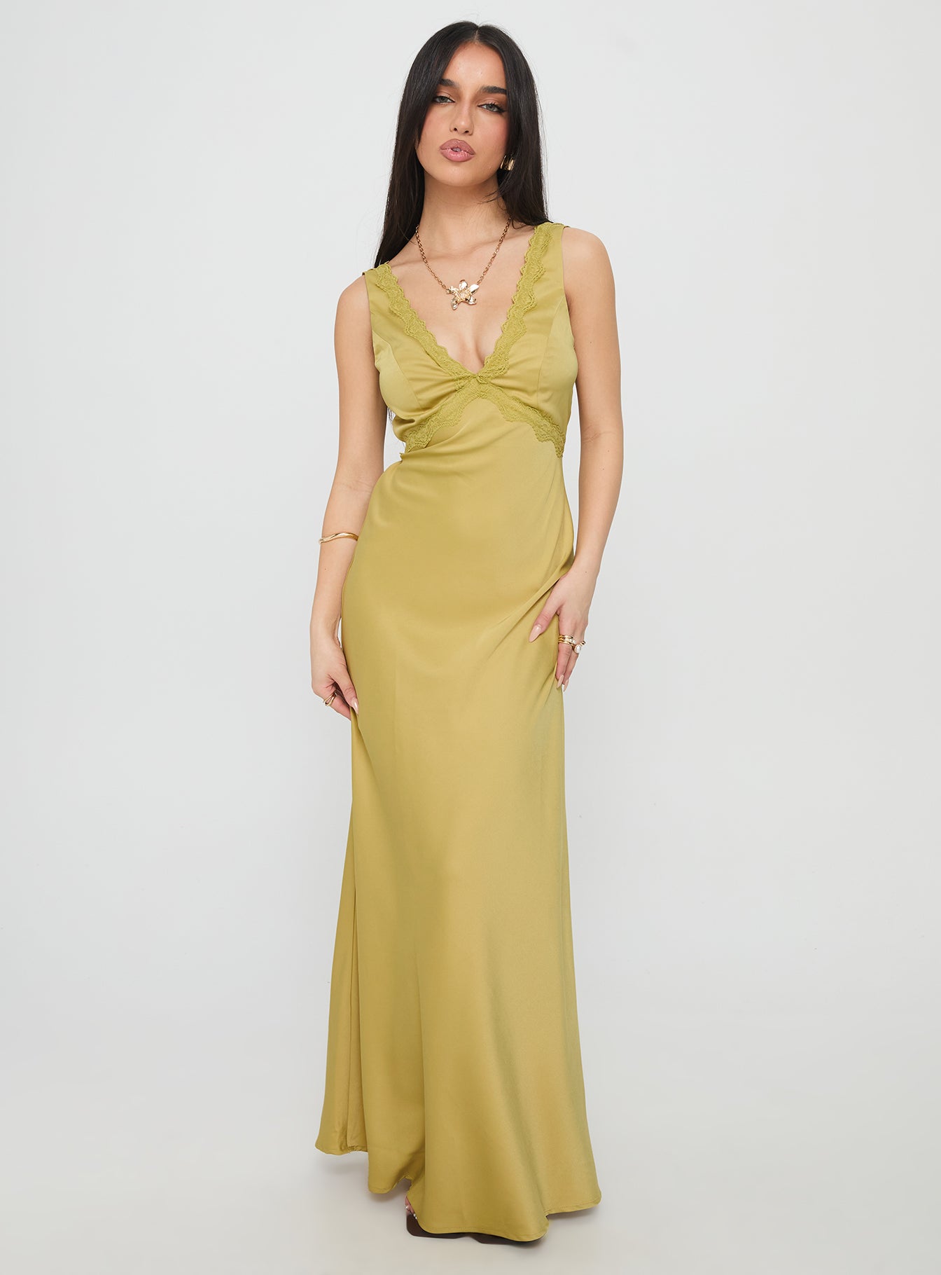 Alternative view of Galloway Maxi Dress Chartreuse