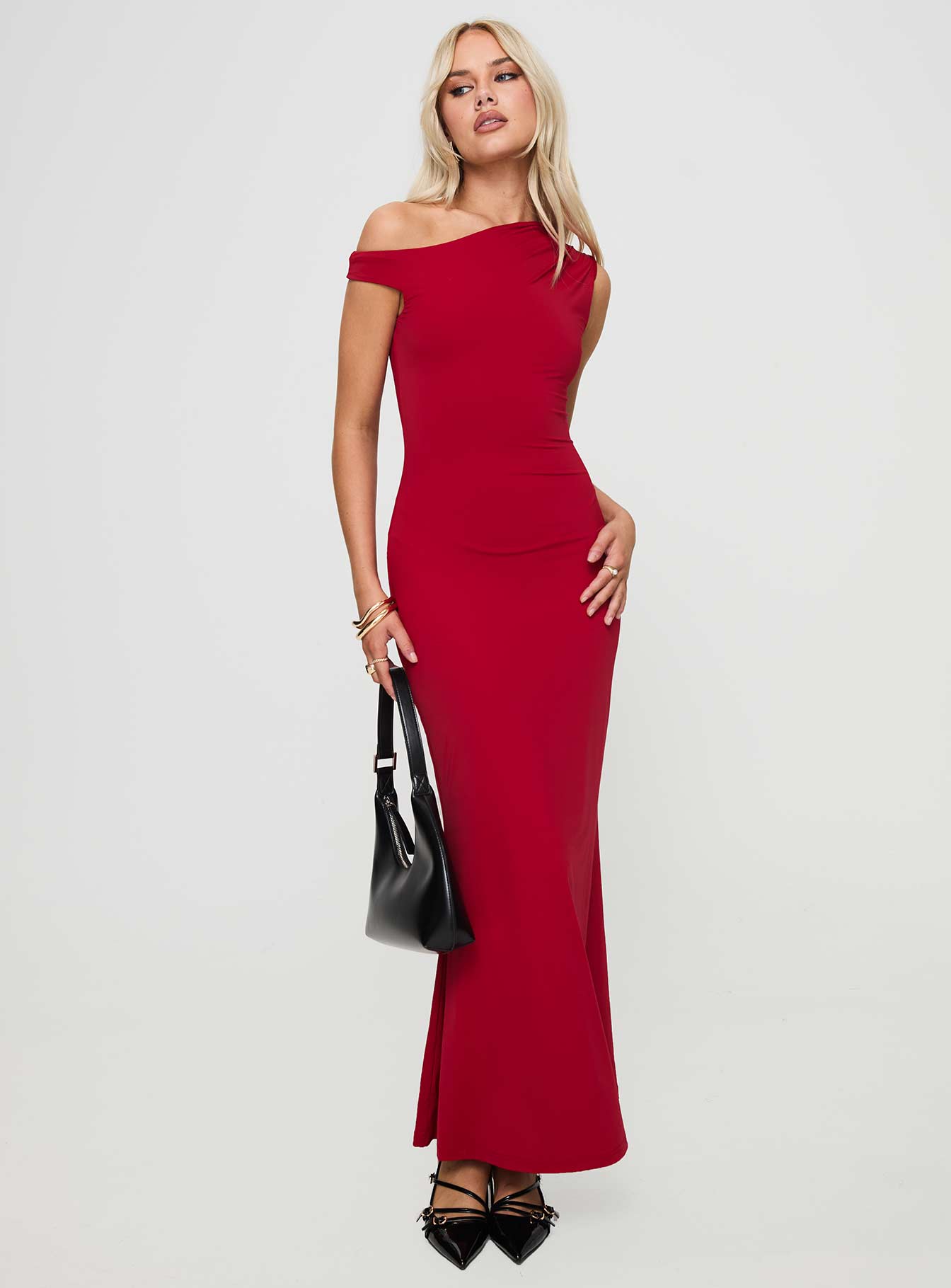 Beller Maxi Dress Red - Image 3
