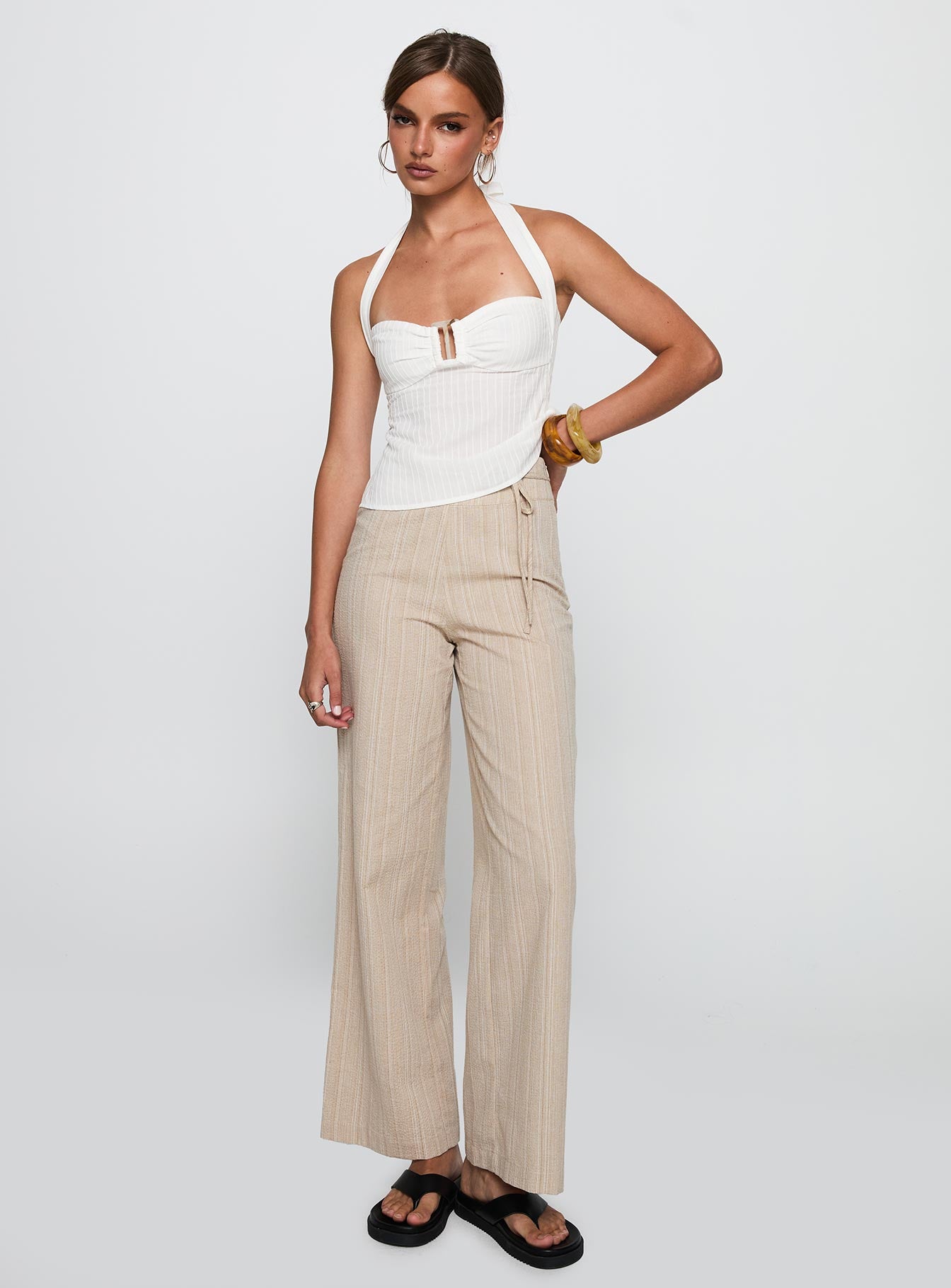 Isabetta Halter Top White Petite - Image 3