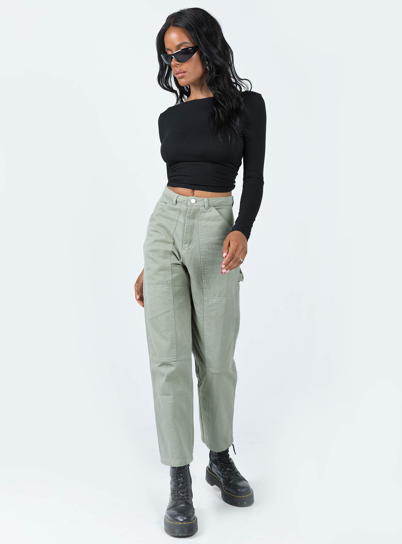 Alternative view of Dropouts Cargo Pants Green