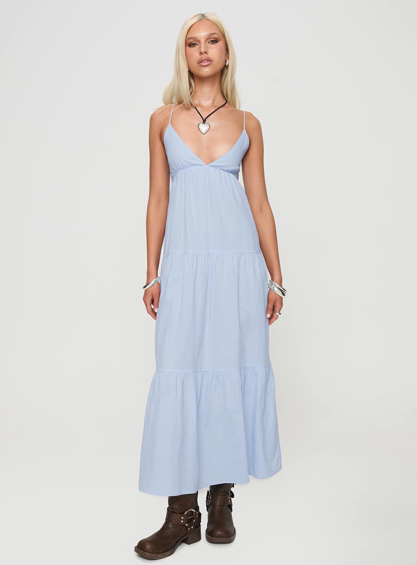 Chelsea Maxi Dress Blue - Image 3