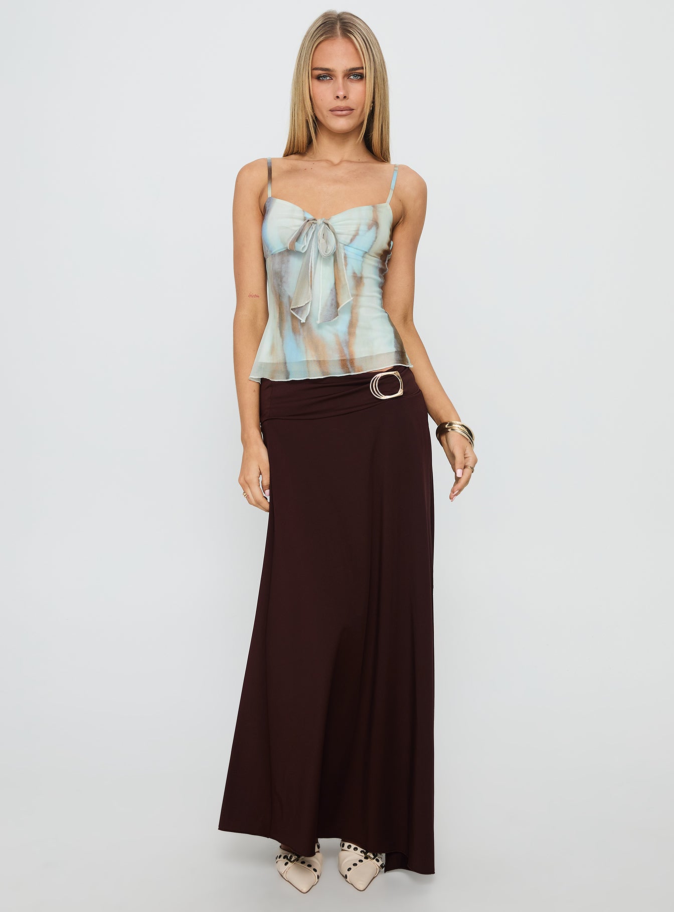 Alternative view of Bloomsbury Top Blue / Brown